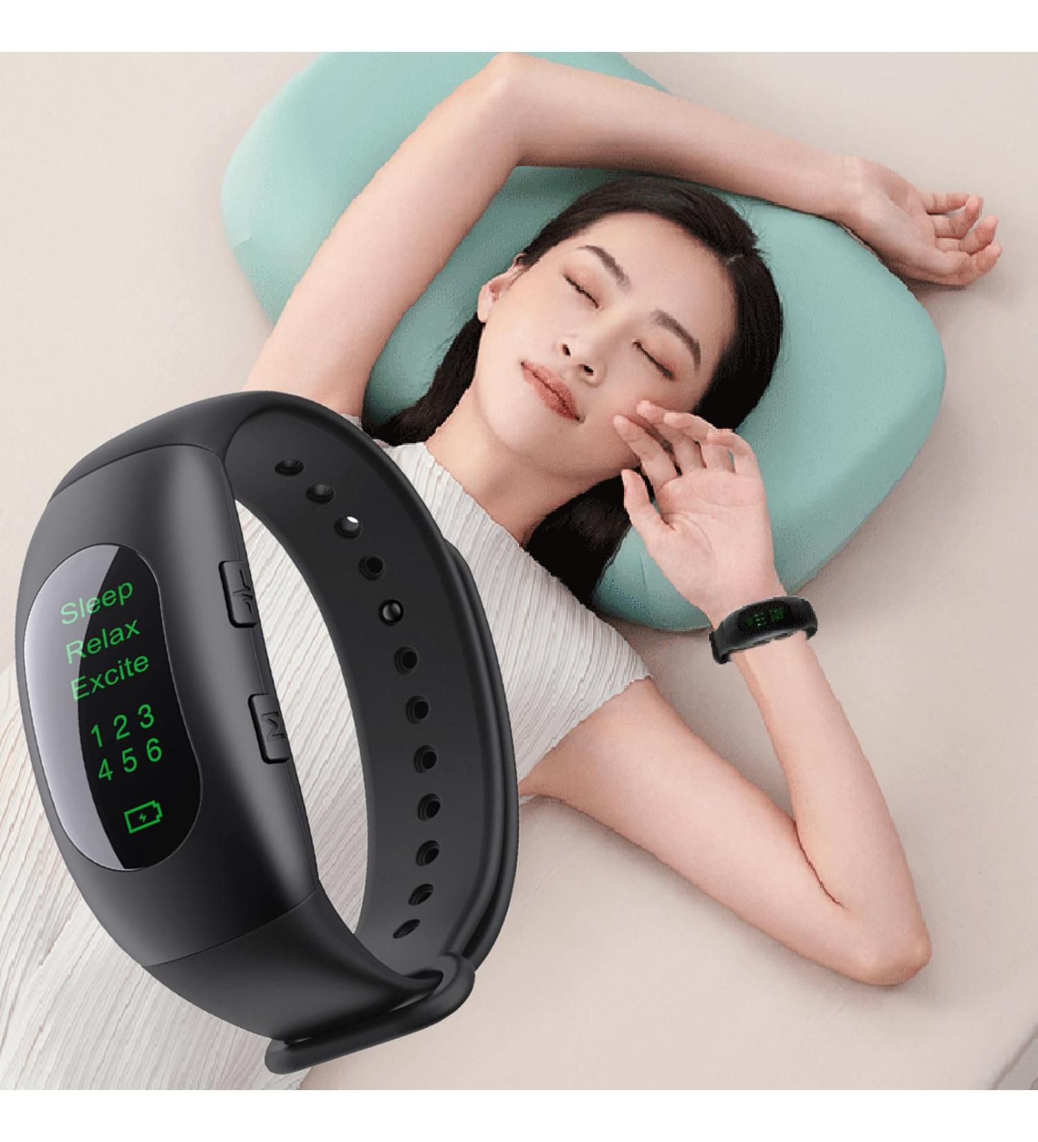 Sleep Aid Wristband Watch Device Microcurrent Holding Sleep Aid Instrument Sleep Aid Device Anxiety Insomnia Relief Items for Improve Sleep Fast Asleep Black - Buy Online on GoSupps.com