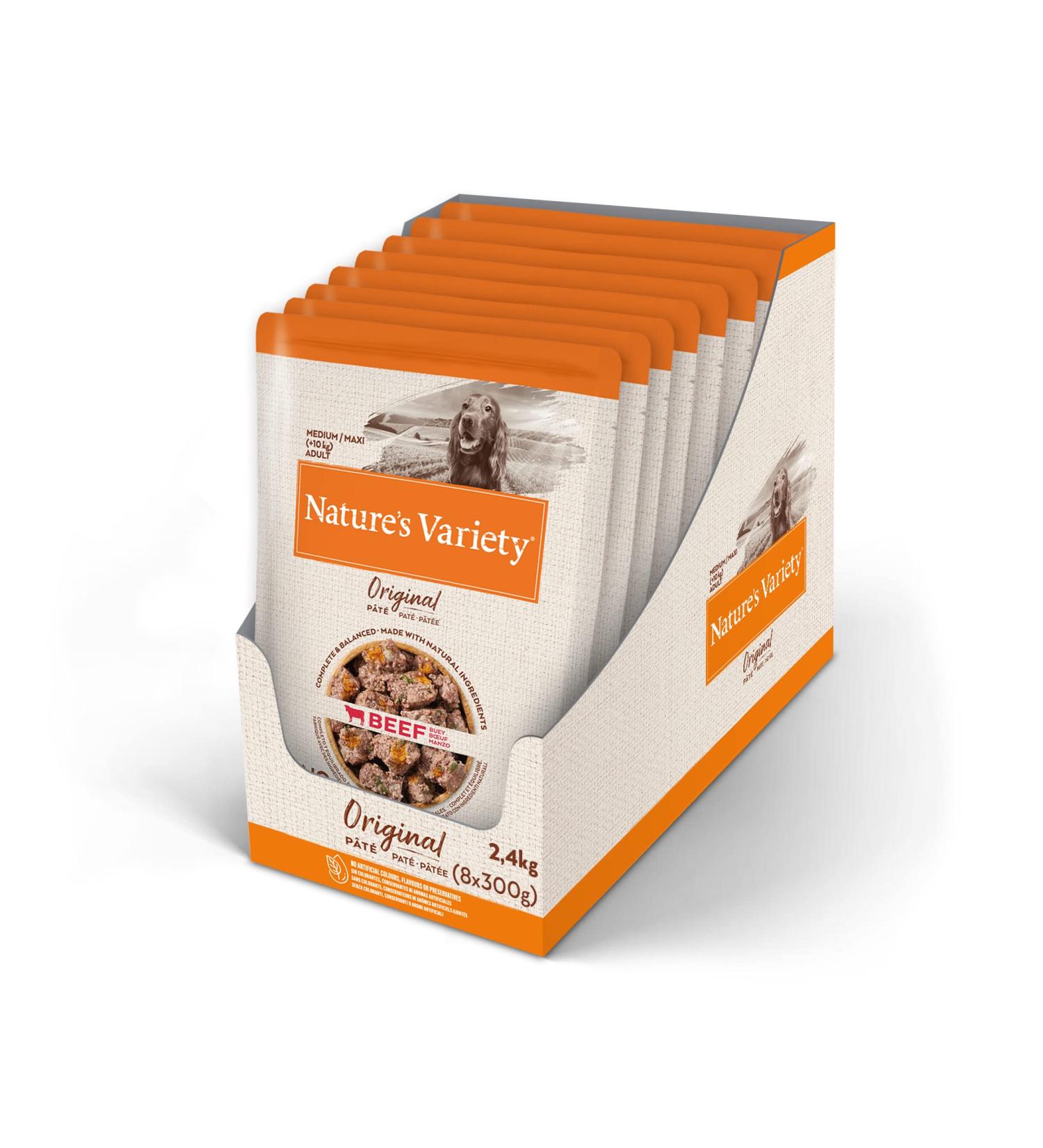 Nature's Variety Original No Grain Sweet Tooth for Adult Dogs - Beef 8 x 300g Cans - High Quality Grain-Free Dog Food - Buy Online on GoSupps.com