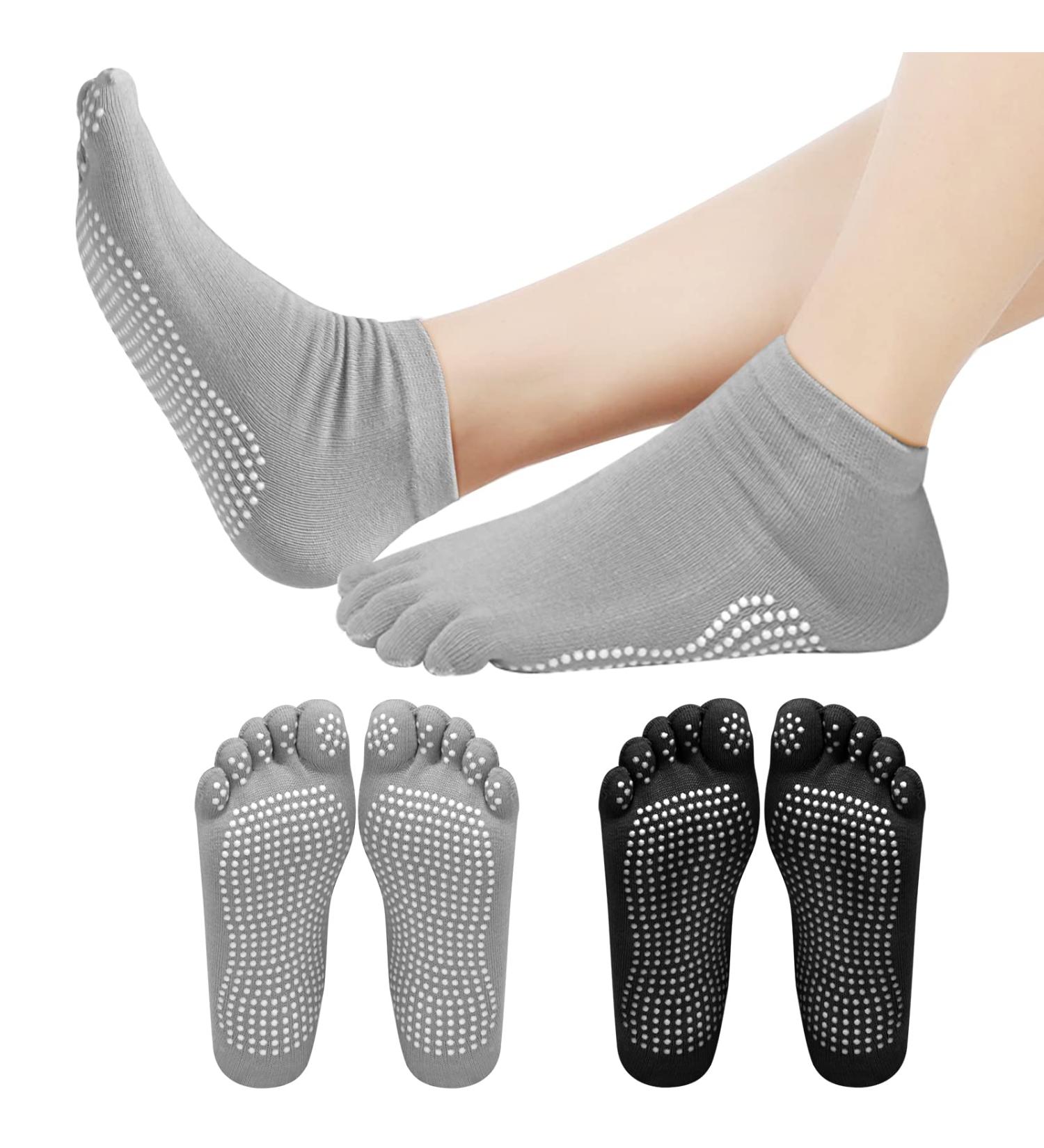 Jinlaili Yoga Socks Slippers for Women & Men - Anti-Slip Cotton Slide Socks for Pilates Gymnastics Barre & Dance (EU 37-42) - Buy Online on GoSupps.com