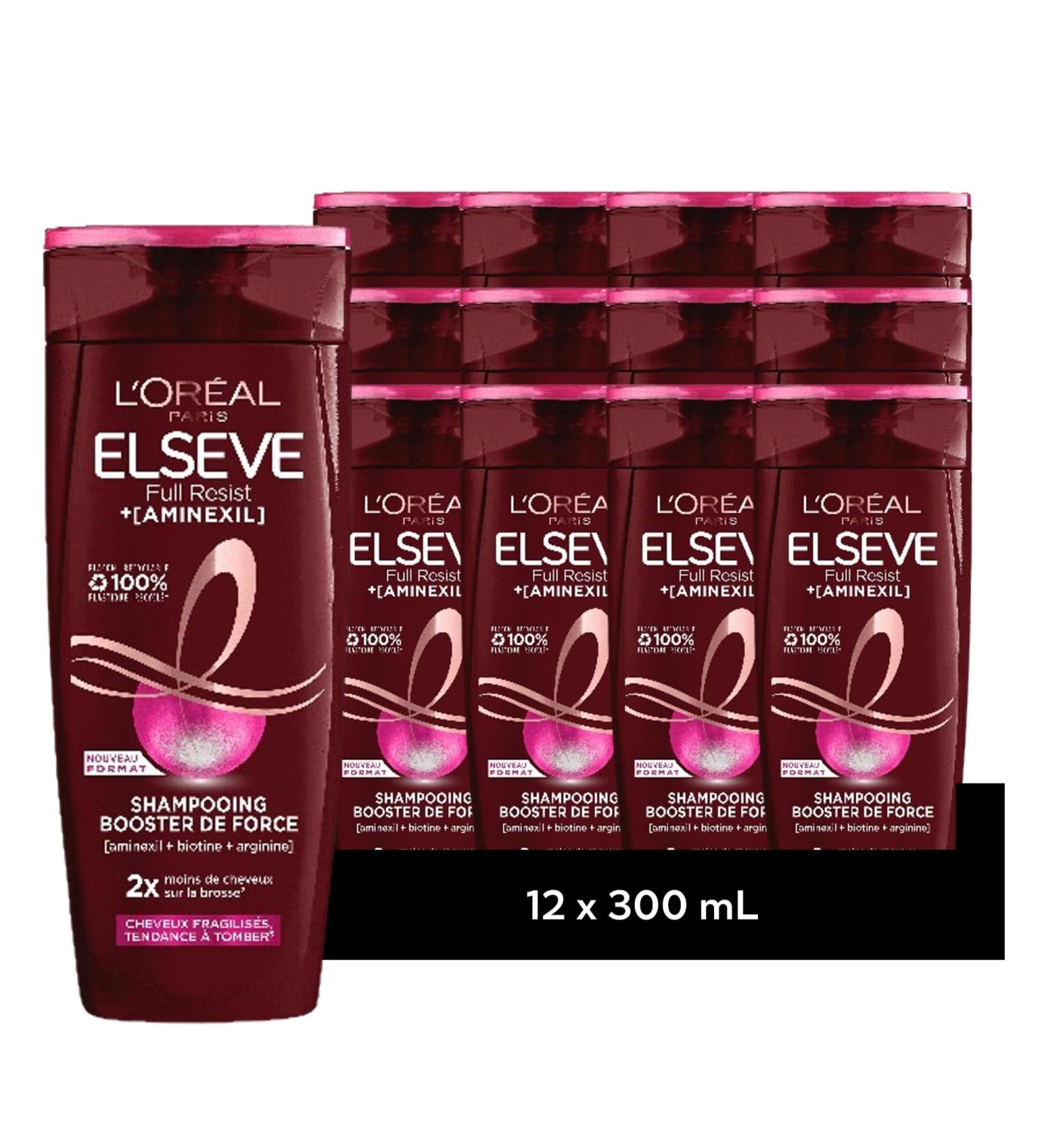  PACK OF 12 L'Or al Paris Elseve Full Resist Strength Booster Shampoo 300ml - Buy Online on GoSupps.com