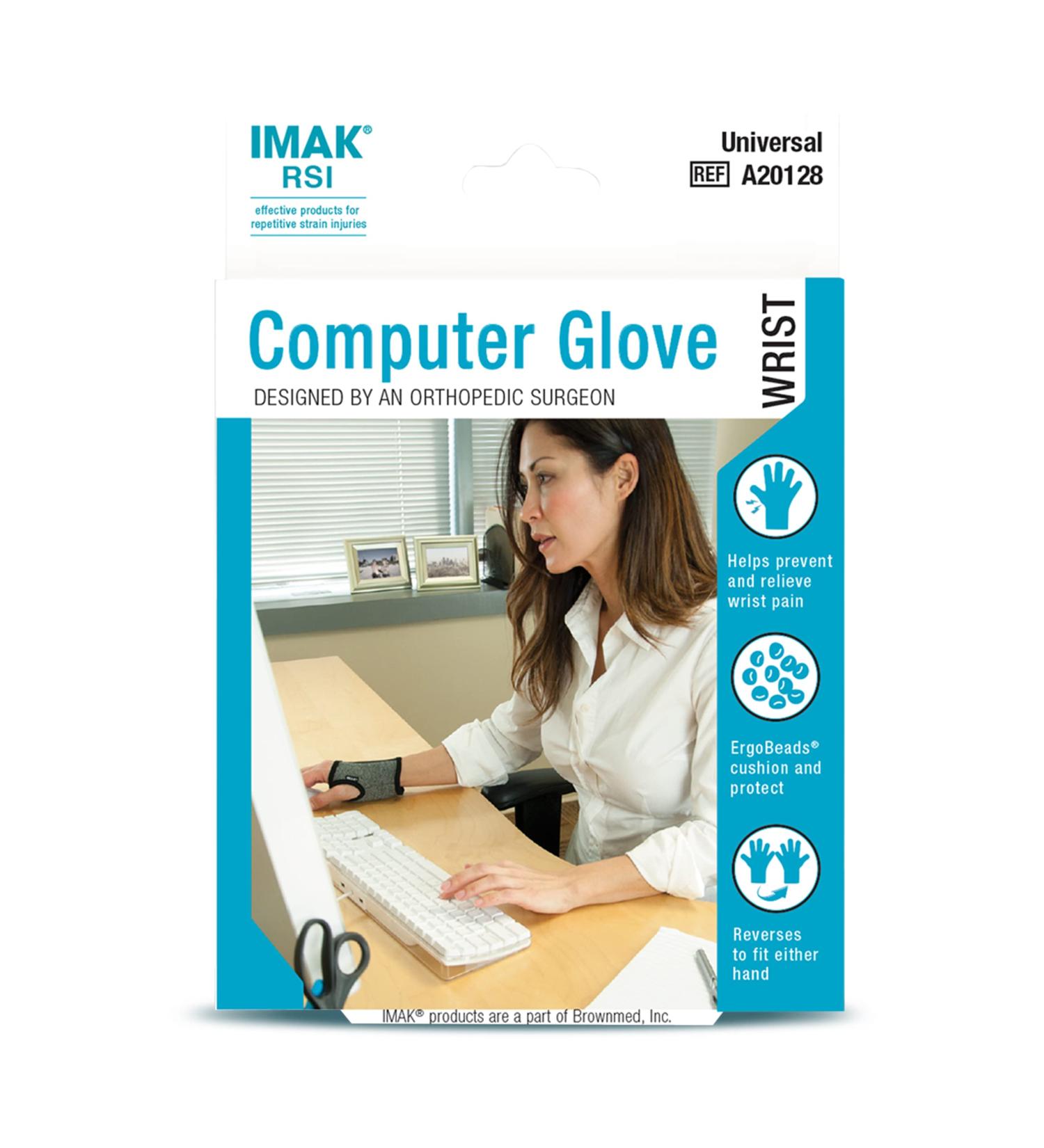 IMAK RSI Computer Glove - Wrist Stabilizer Brace for Work and Gaming | Ergonomic Support - Buy Online on GoSupps.com
