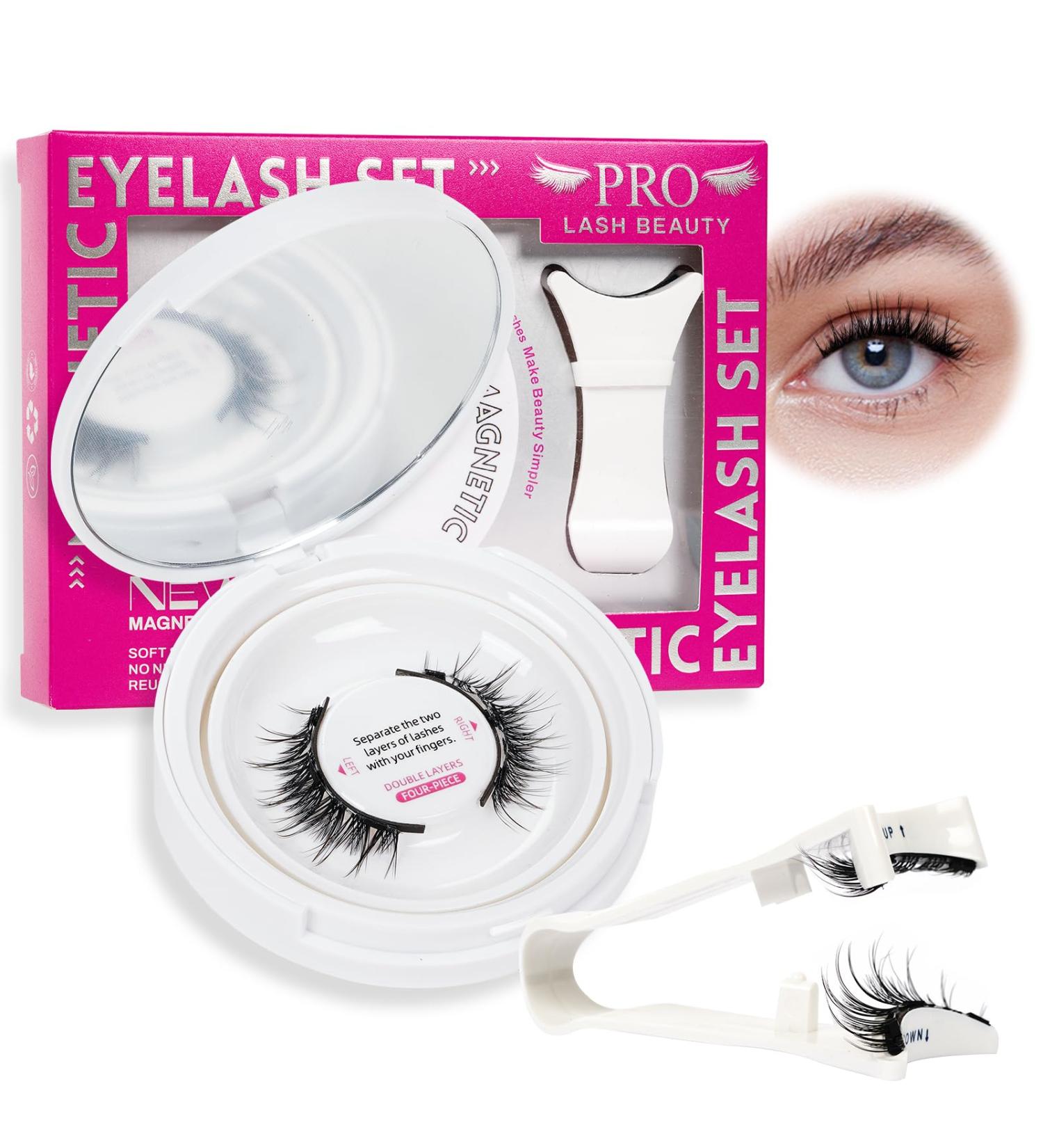 Magnetic Eyelashes with Applicator - Long Lasting Reusable Waterproof & Cruelty-Free | Natural Look False Lashes (1 Pair - Jovial - Buy Online on GoSupps.com