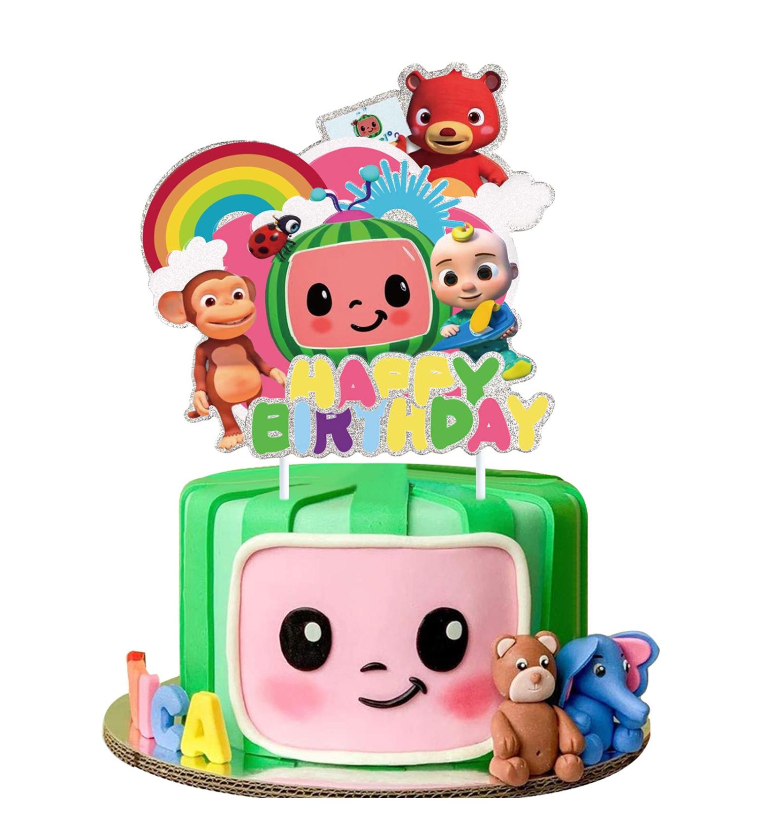 Glitter Paper Cake Topper - Birthday Party Supplies for Kids - Buy Online on GoSupps.com
