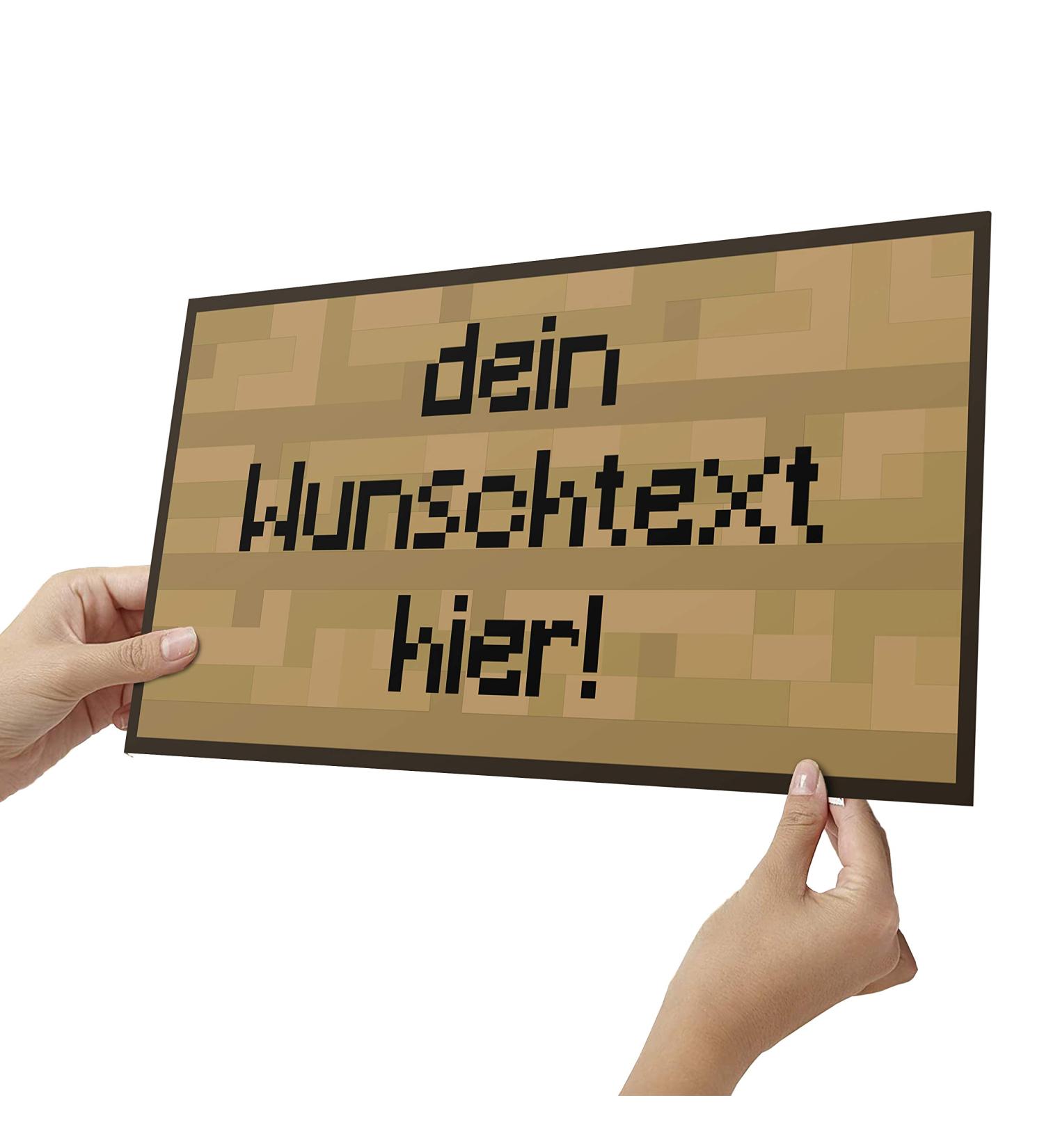 Elbe Effect Personalized Wooden Shield for Boys | Unique Pixel Art Decor | custom Gifts for Children's Room - Buy Online on GoSupps.com