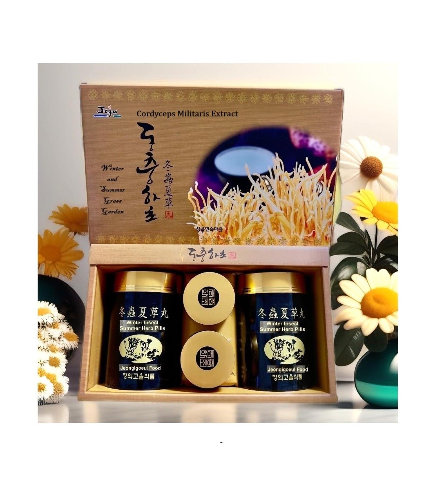 123 UBuy Shop_Korea Premium Cordyceps Militaris Extract 95% Authentic Cordyceps in Easy-to-Swallow Pills 1 000g (400gX2EA 100gX2EA) - Buy Online on GoSupps.com