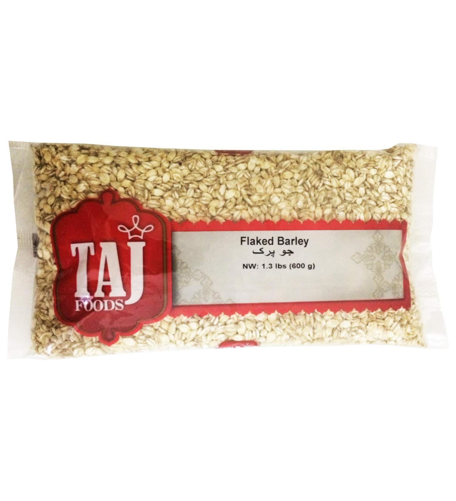 TAJ Foods Barley Flakes 600g 12 Count