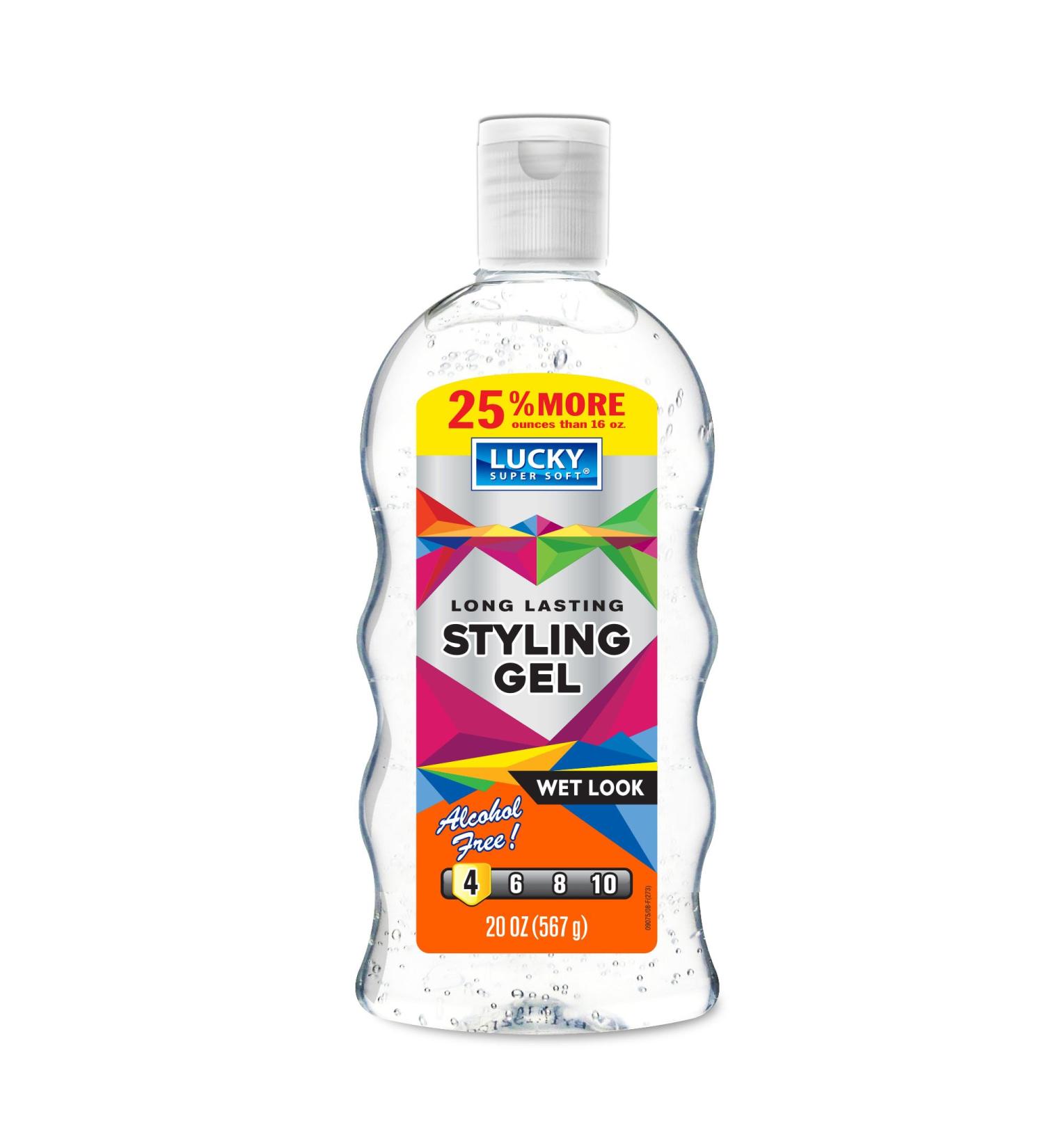 Lucky Super Soft Styling Gel Wet Look 20 Ounce