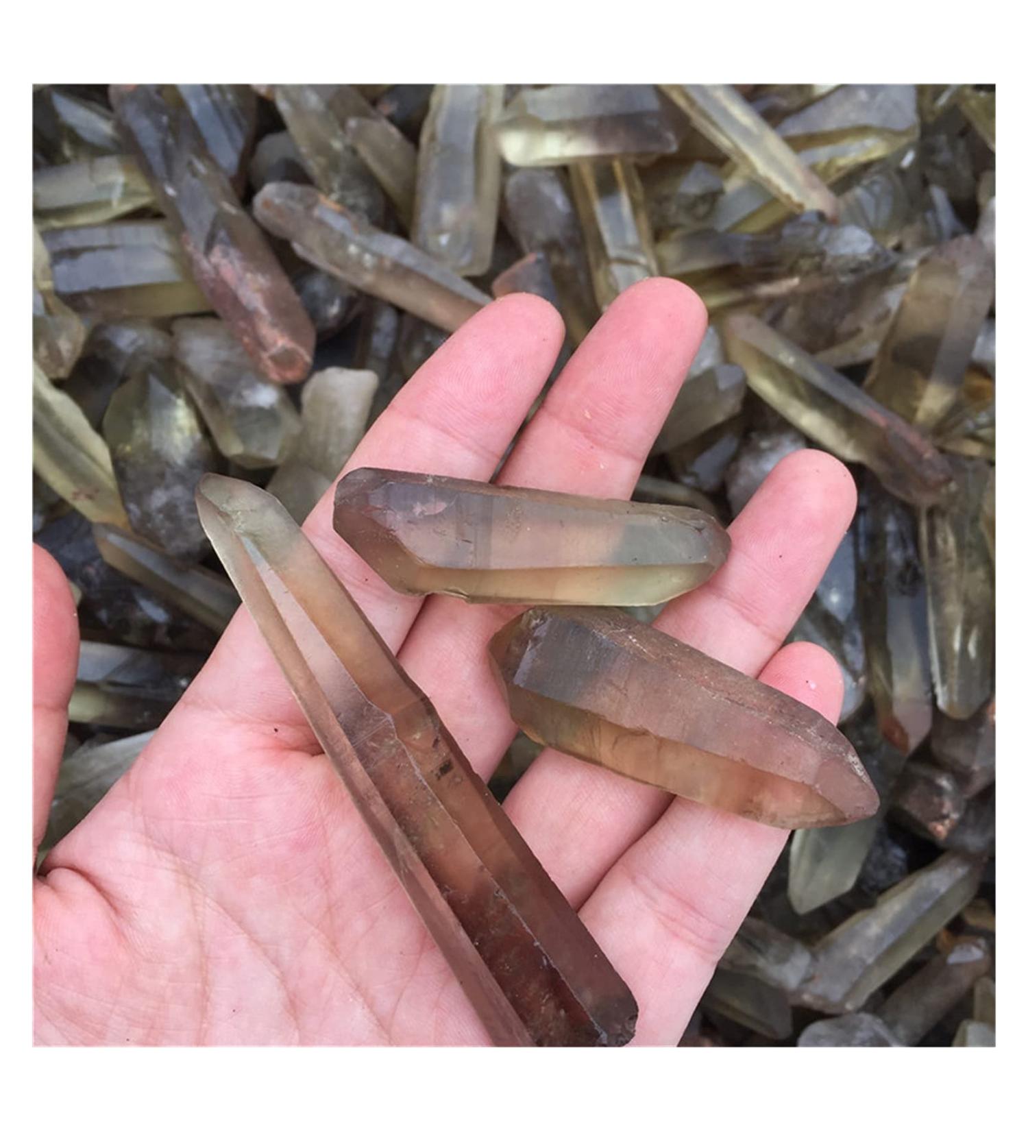 Natural Crystal Rough 2.2LB 1KG Raw Natural Smoke Citrine Quartz Crystal Original Points Rough Stone Stone Collection - Buy Online on GoSupps.com