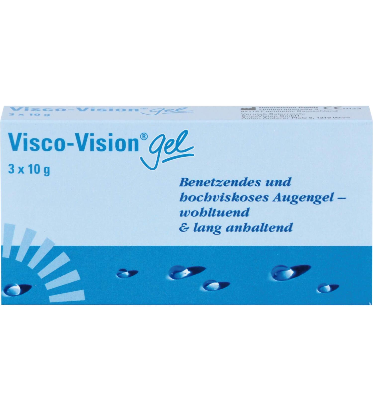 Visco Vision Gel 3x10g - Premium Eye Moisturizing Gel for Dry Eyes | Fast International Shipping - Buy Online on GoSupps.com
