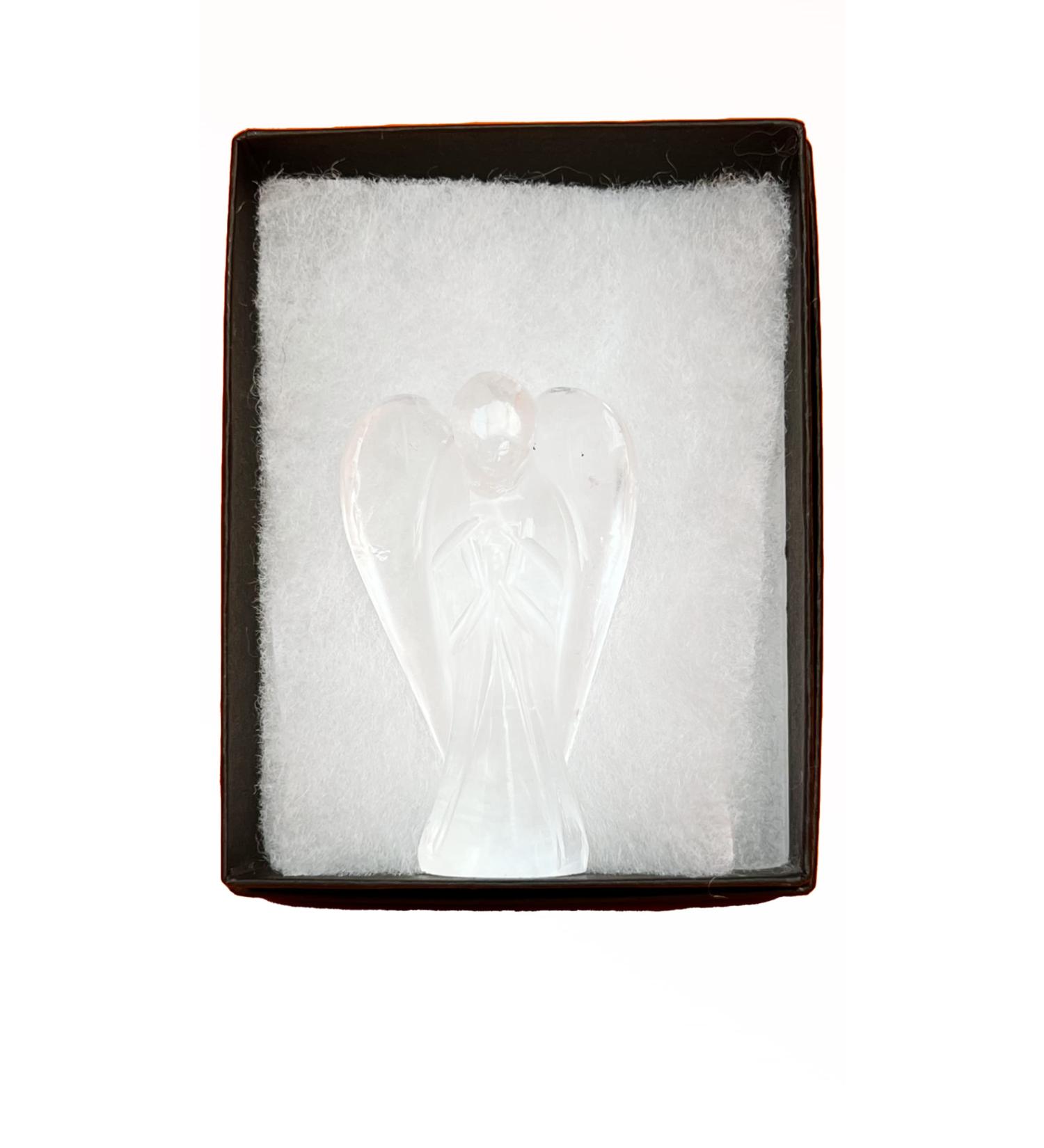 Yashcrystals Crystal Healing Gemstone Pocket Guardian Angels Reiki Powers 45mm to 50mm(Approx 2") Hand Carved (Crystal Quartz) - Buy Online on GoSupps.com