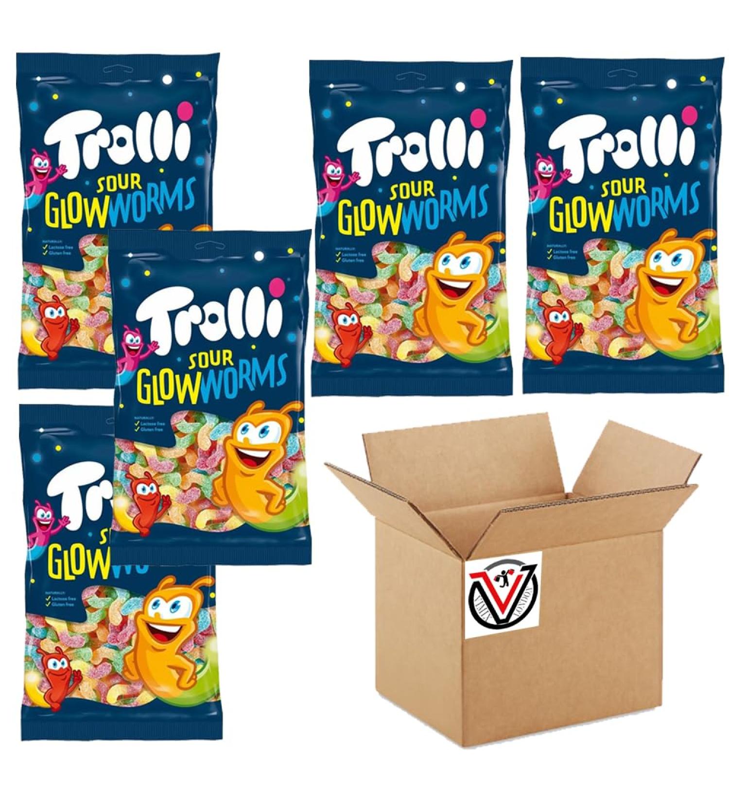 Trolli All Flavour (Sour Glow Worms) by VIMIX - 05 Bags - Buy Online on GoSupps.com
