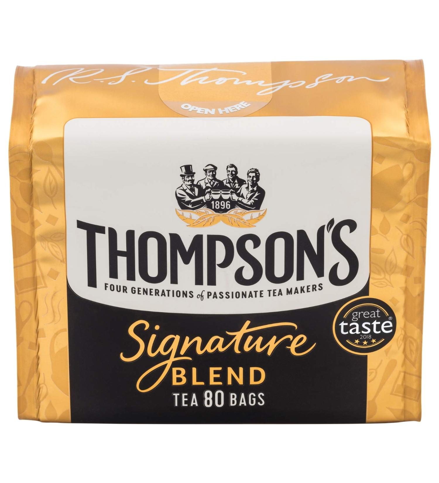 Thompson's Signature 1 x 80 Tea Bags - Buy Online on GoSupps.com