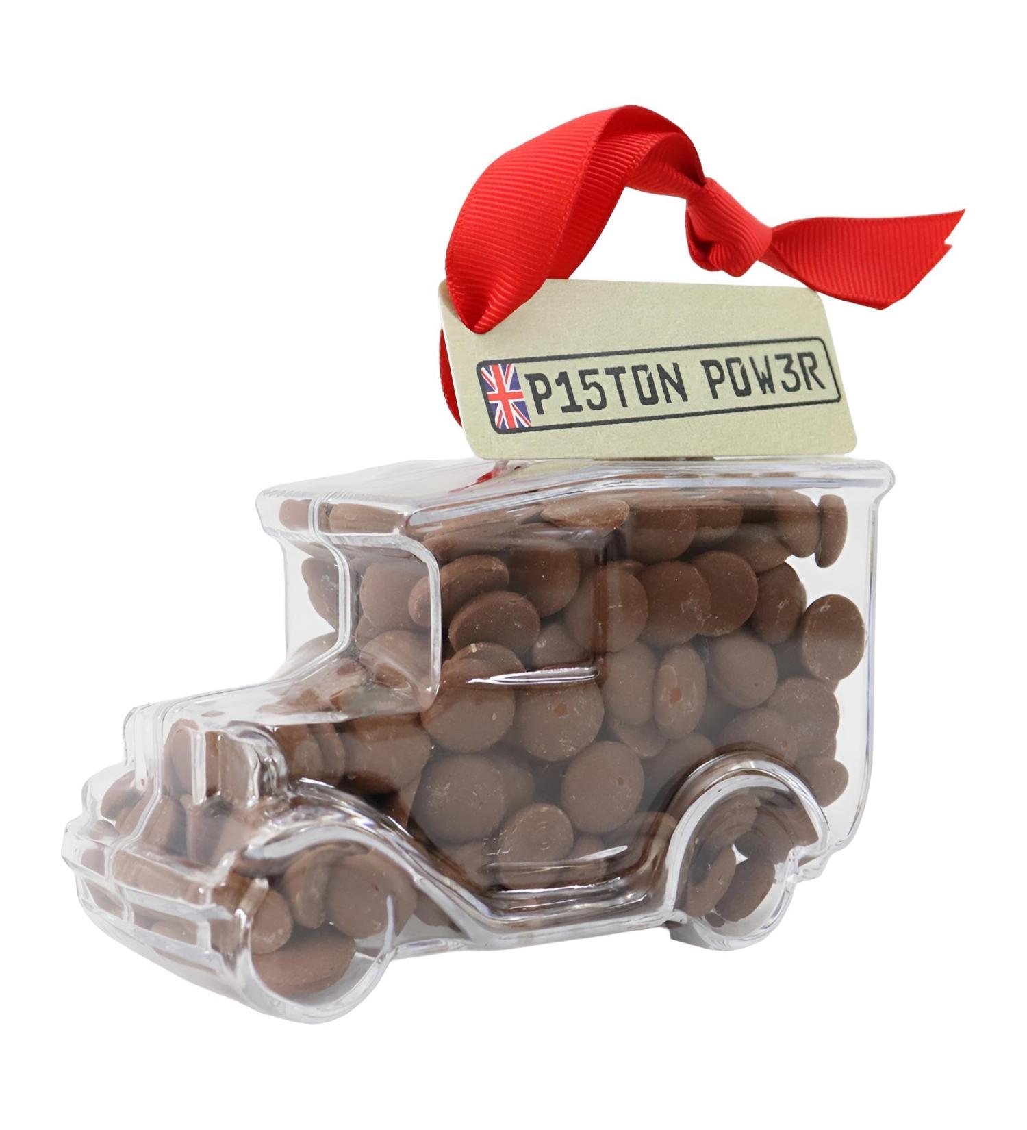 ButtonChocs Chocolate Vintage Car - Piston Power. Belgian Milk Chocolate Car Gift. - Buy Online on GoSupps.com