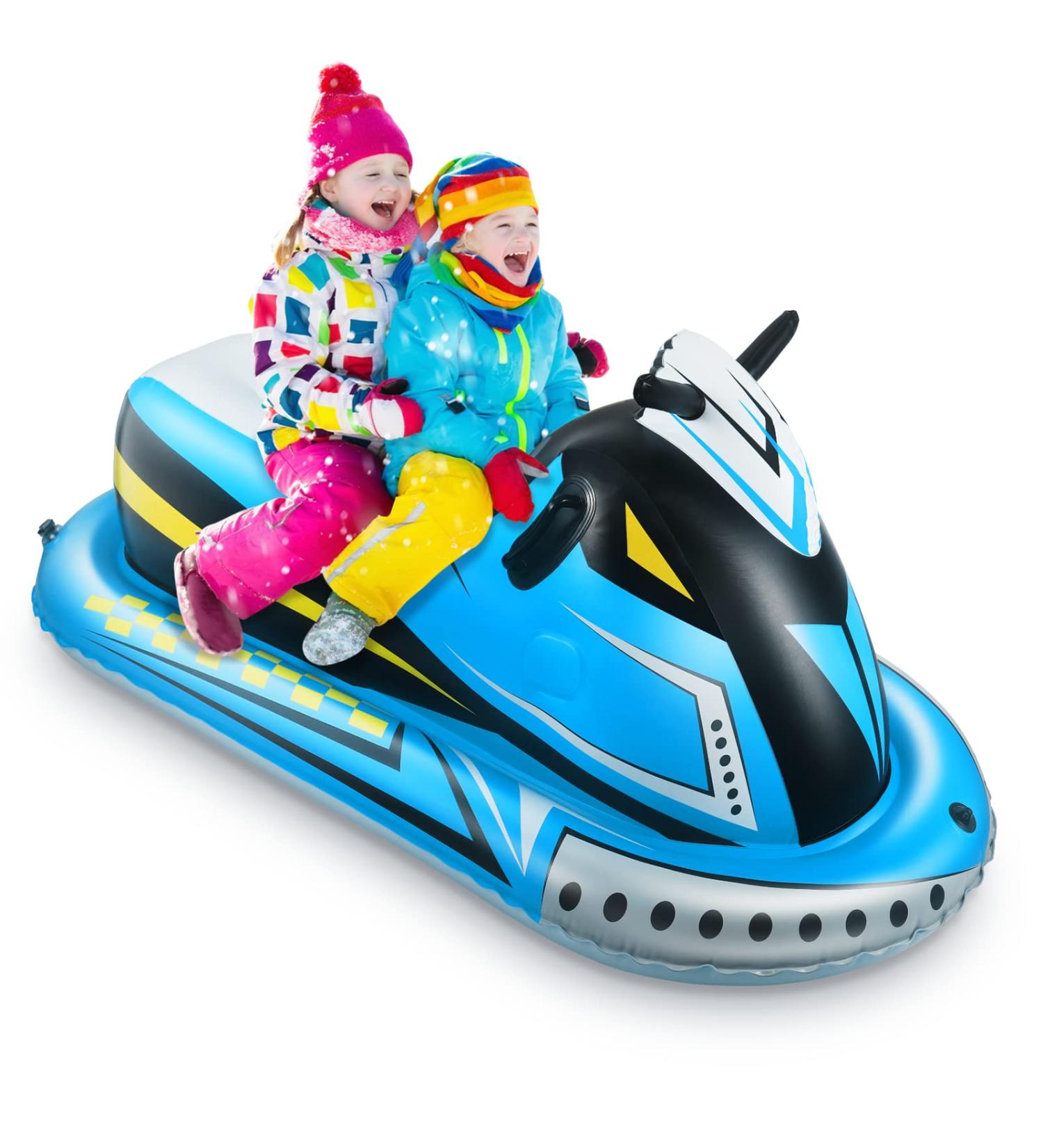 COKWEL Inflatable Snow Sled for Kids and Adults - Snow Tube with Reinforced Handles | Ideal Winter Toy for Thanksgiving & Christmas - Buy Online on GoSupps.com