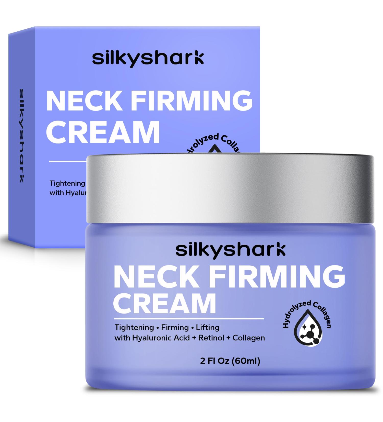 SilkyShark Neck Creams for Tightening and Firming (2 Oz) Neck Cream Neck Firm Cream Neck Firming and Tightening Retinol & Collagen Moisturizer for Saggy Skin - Buy Online on GoSupps.com
