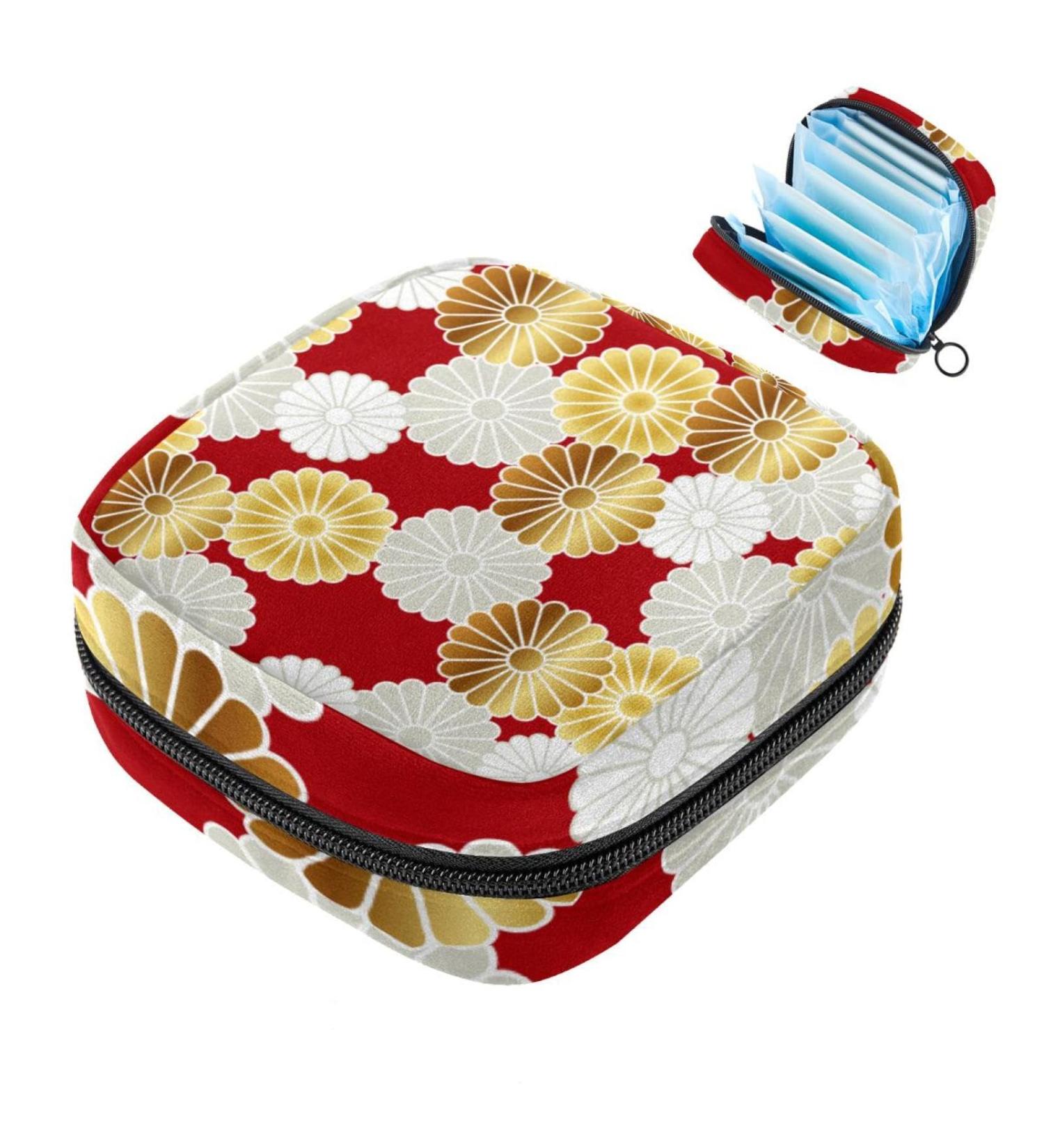 Portable Women's Menstrual Storage Bag - Japanese Style Multicolor Ideal for Teens & First Period Essentials - Buy Online on GoSupps.com
