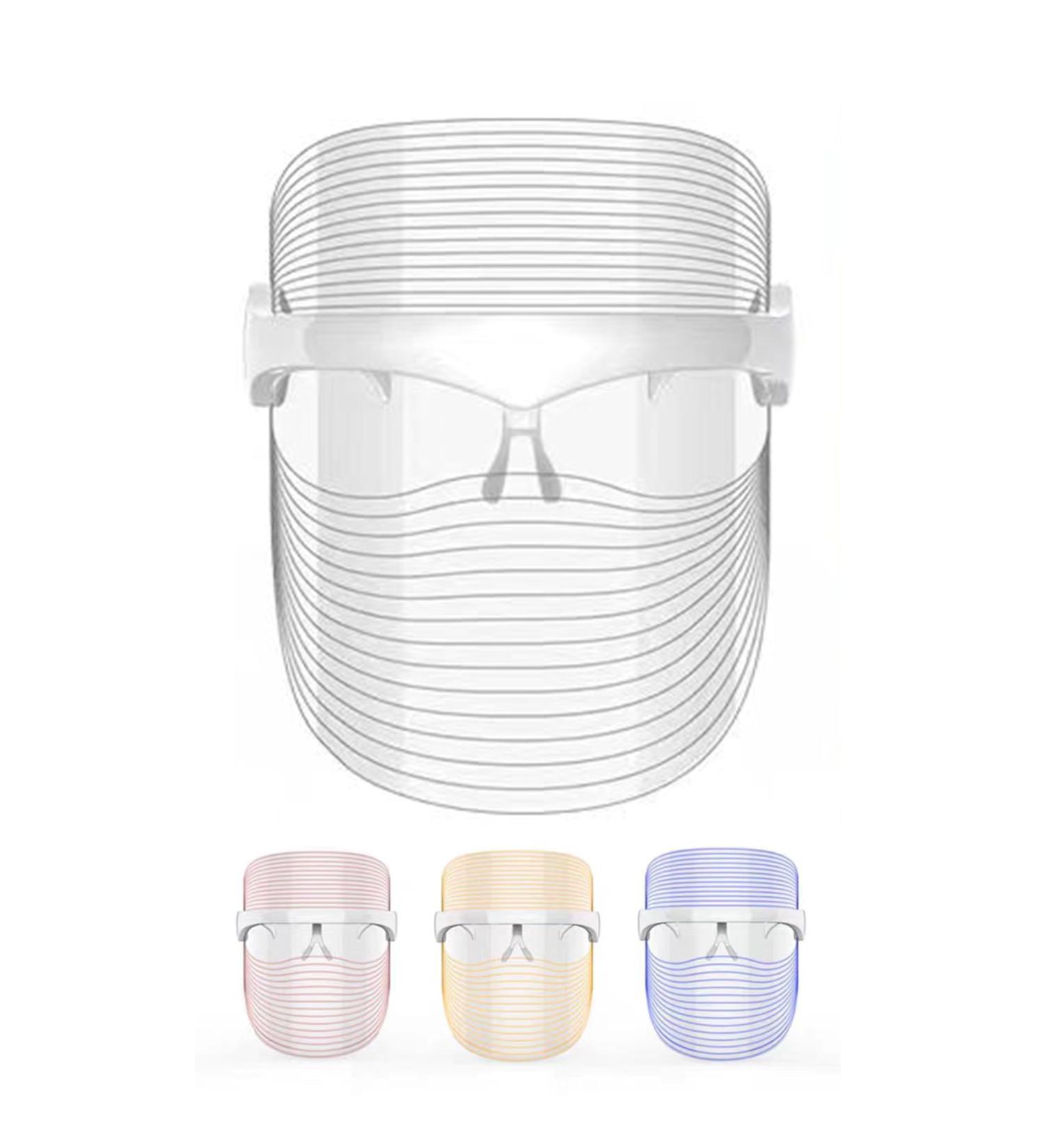 Elitzia Red Light Skin Care for Face Care Led Face Mask Skincare Adult Facial Skin Care LED Photon Device with 3 Colors Light Red Blue Orange for Anti-wrinkle Anti-aging Oily Reduction ETD252