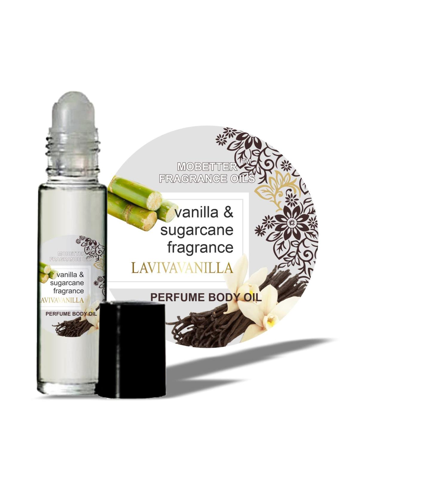MOBETTER FRAGRANCE OILS Lavivanilla Vanilla Sugarcane Women perfume Body Oil 0.33 Fl Oz (Pack of 1) Vanilla Sugarcane