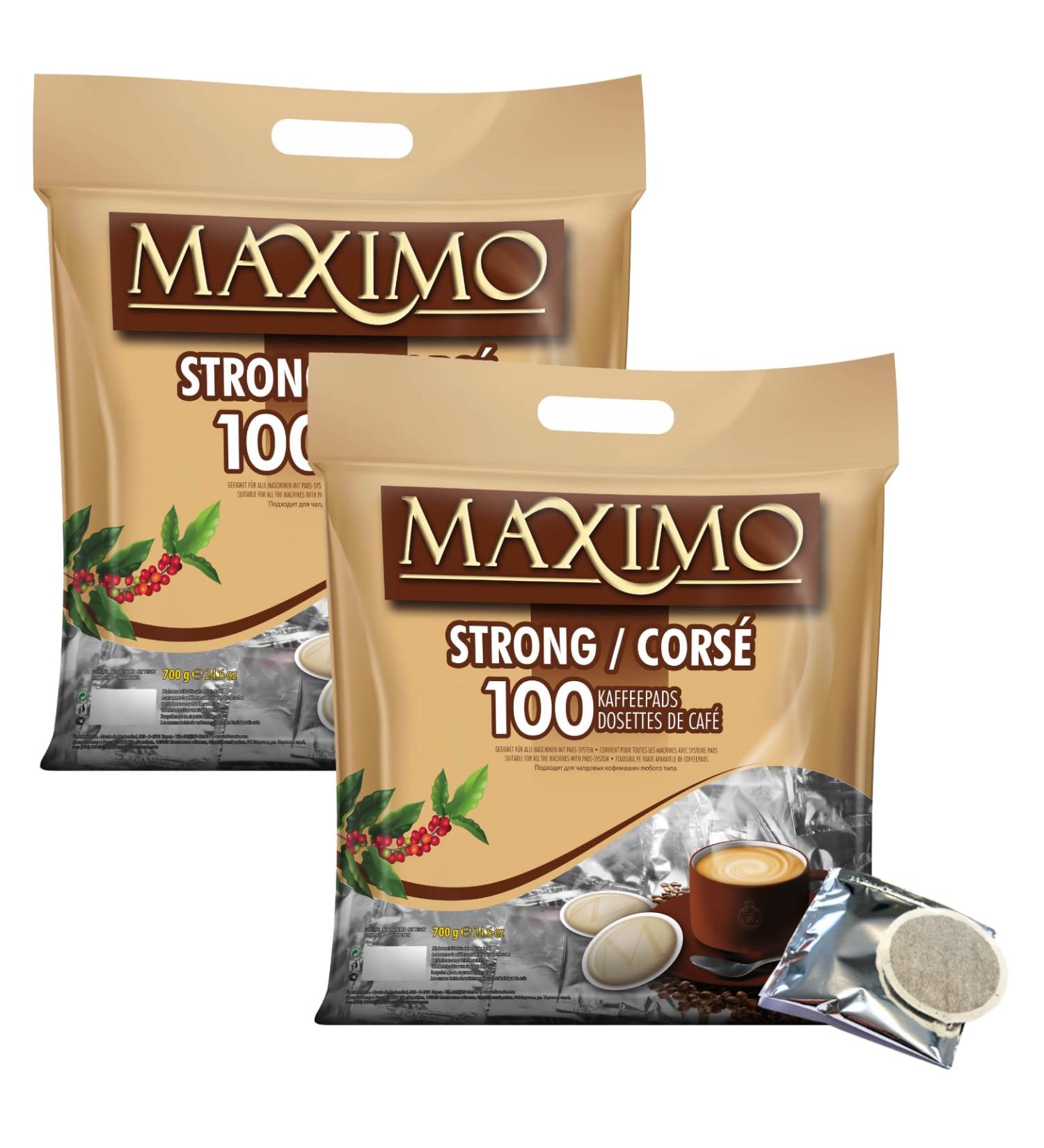 MAXIMO Cors | 2x100 SENSEO compatible coffee pods | Individually packaged for better conservation and impeccable hygiene - Buy Online on GoSupps.com