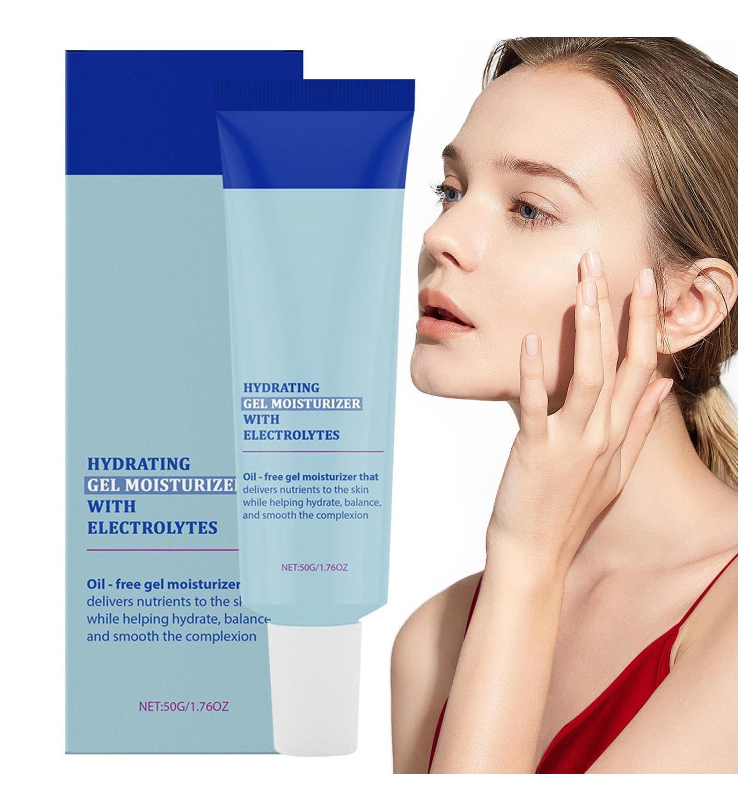 Moisturizing Face Gel Moisturizing Care Quick Penetrating Light Texture with Electrolytes for Dry and Combination Skin - Buy Online on GoSupps.com