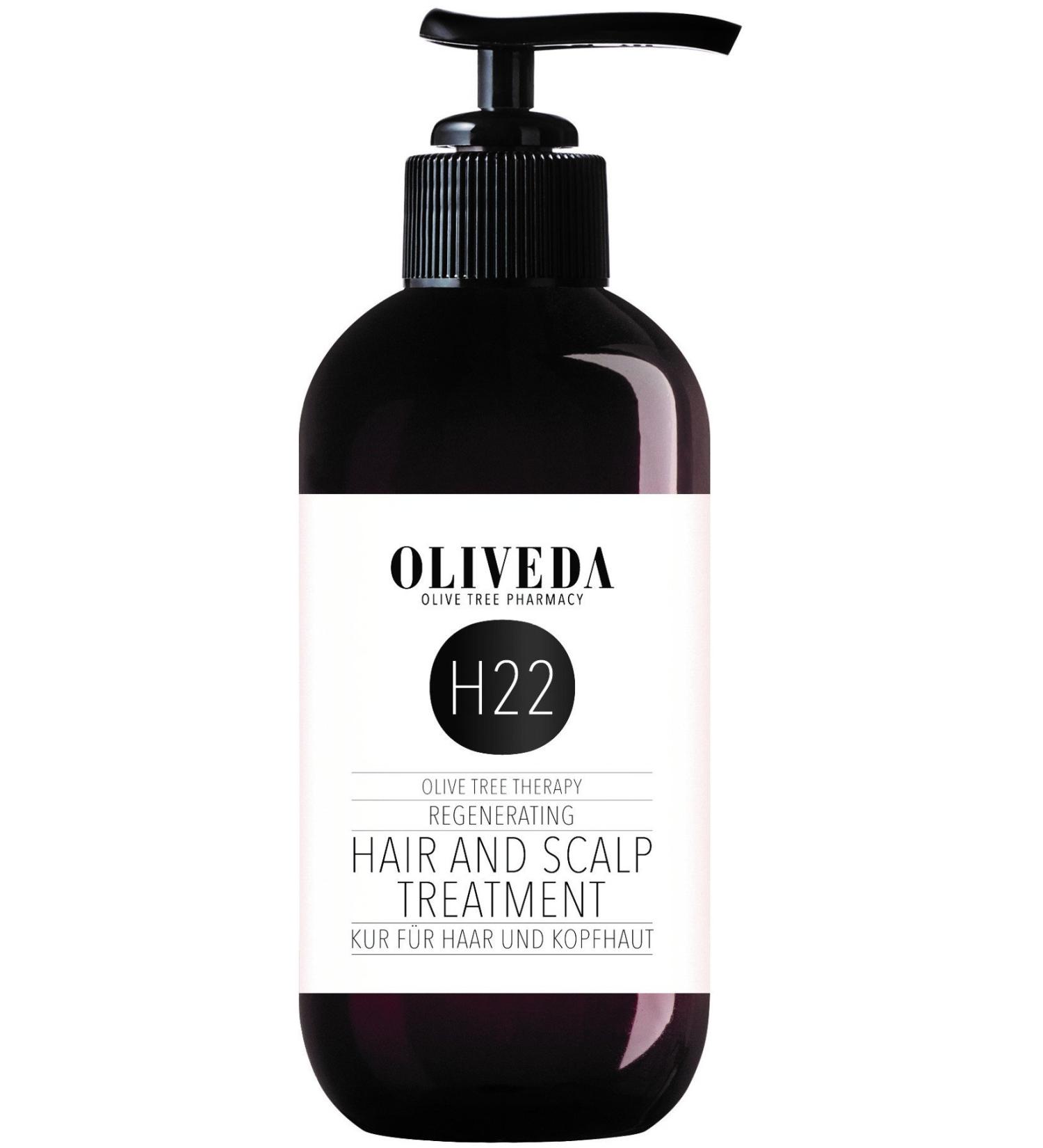 Oliveda H22 - cure for hair and scalp - Regenerating |Hair cure for dry hair hair care for gloss & damaged hair - 250 ml