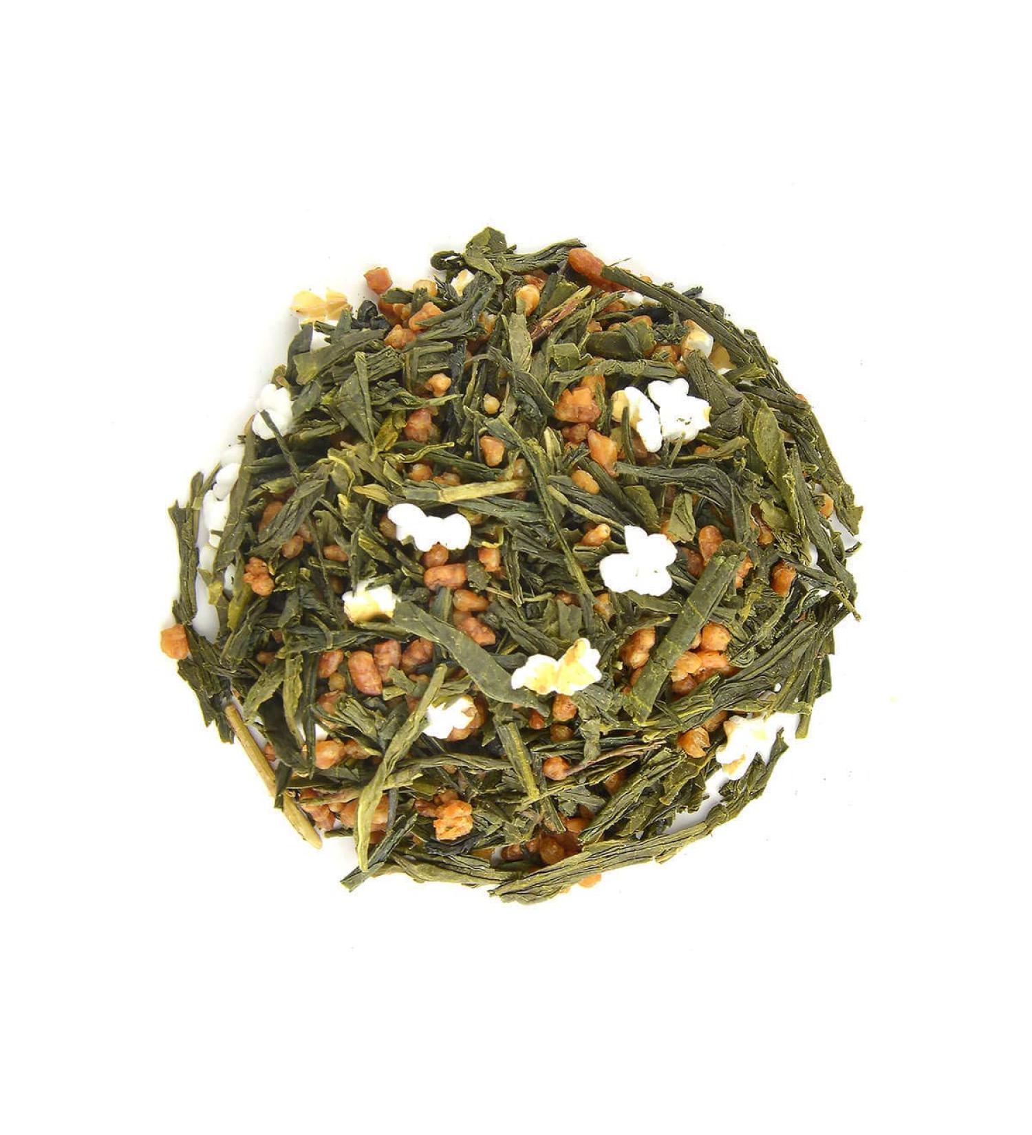  ORYOKI Japanese green tea Genmaicha Yukihime BIO Premium 100g loose leaf unflavored Small Yame tea Fukuoka Japanese Sencha natural rice red and stamped. - Buy Online on GoSupps.com