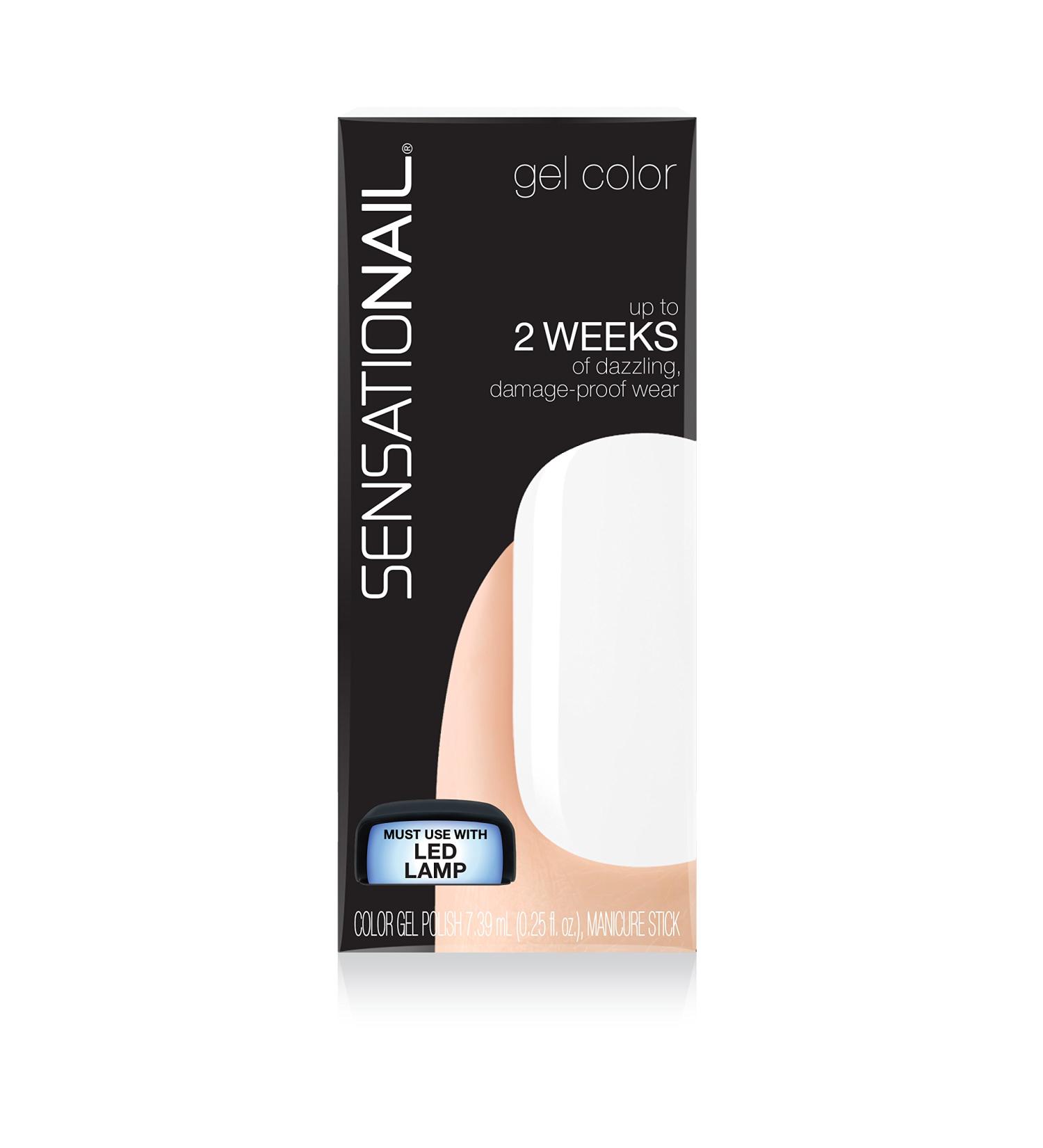 SensatioNail White Lily Color Gel Polish 0.25 oz - Long-Lasting & Chip-Resistant - Buy Online on GoSupps.com
