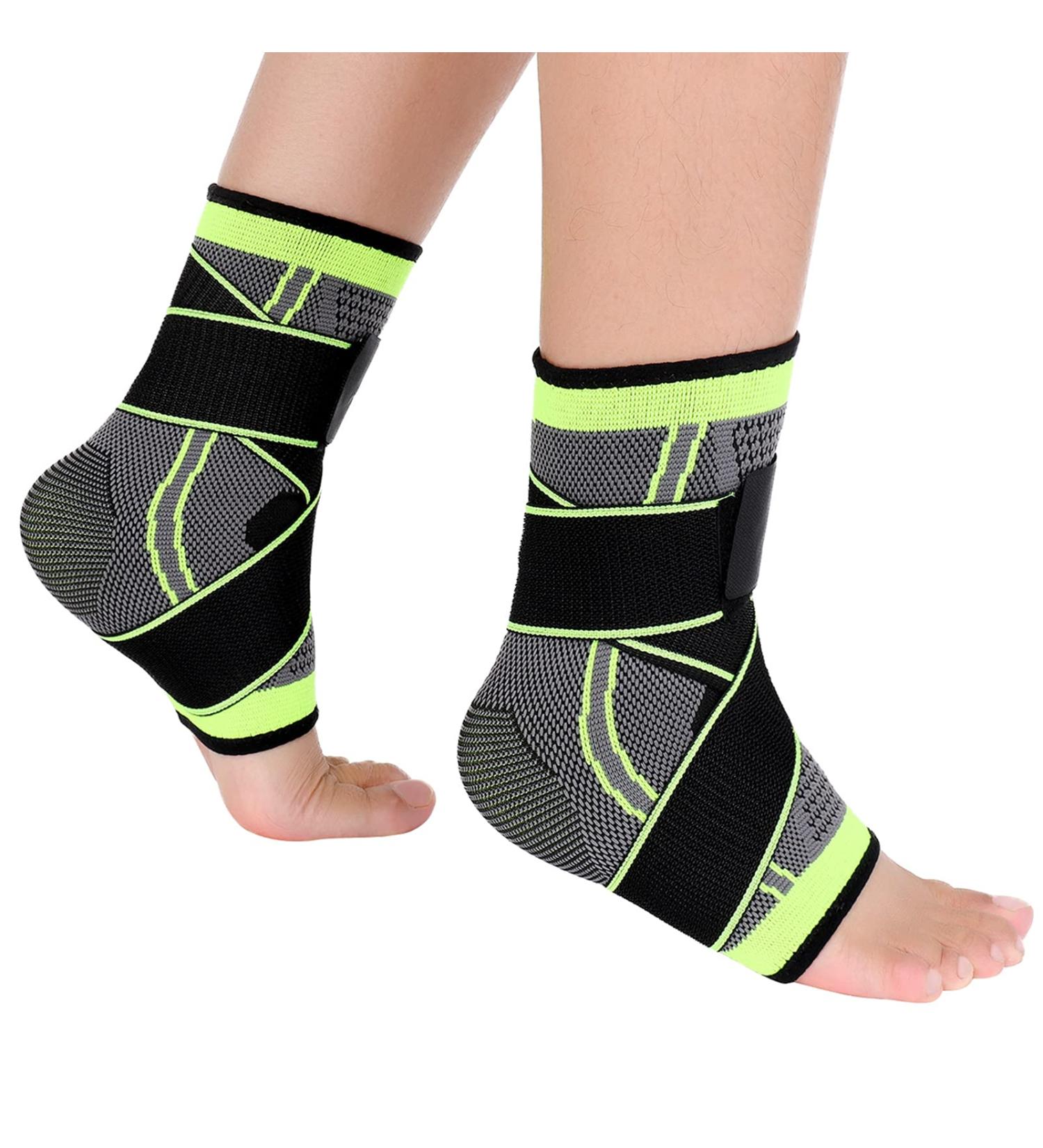 Auidy_6TXD Ankle Brace Set of 2 - Compression Ligament Support Socks for Injury Recovery and Pain Relief - Buy Online on GoSupps.com