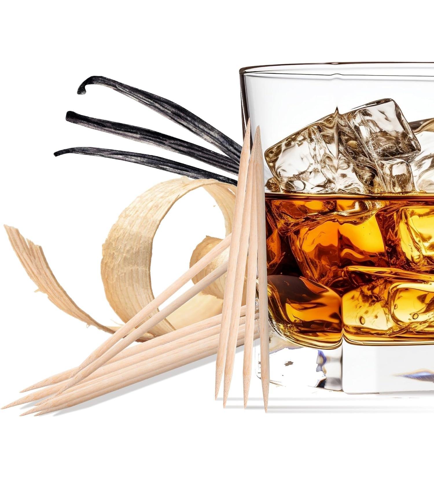 All White Birchwood Toothpicks Made Using Premium Spirits. 25 Pickers - Cedarwood Vanilla Burnt Brandy Cedarwood Vanilla Burnt Brandy 25