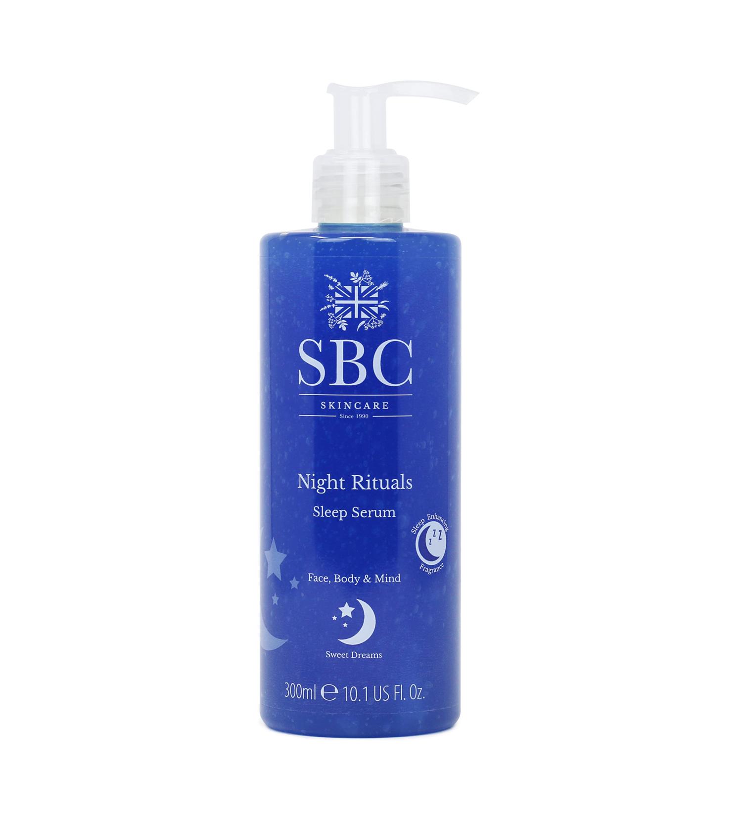 SBC Skincare Night Rituals Sleep Serum 300ml Relaxing Moisturising Nighttime Face and Body Serum