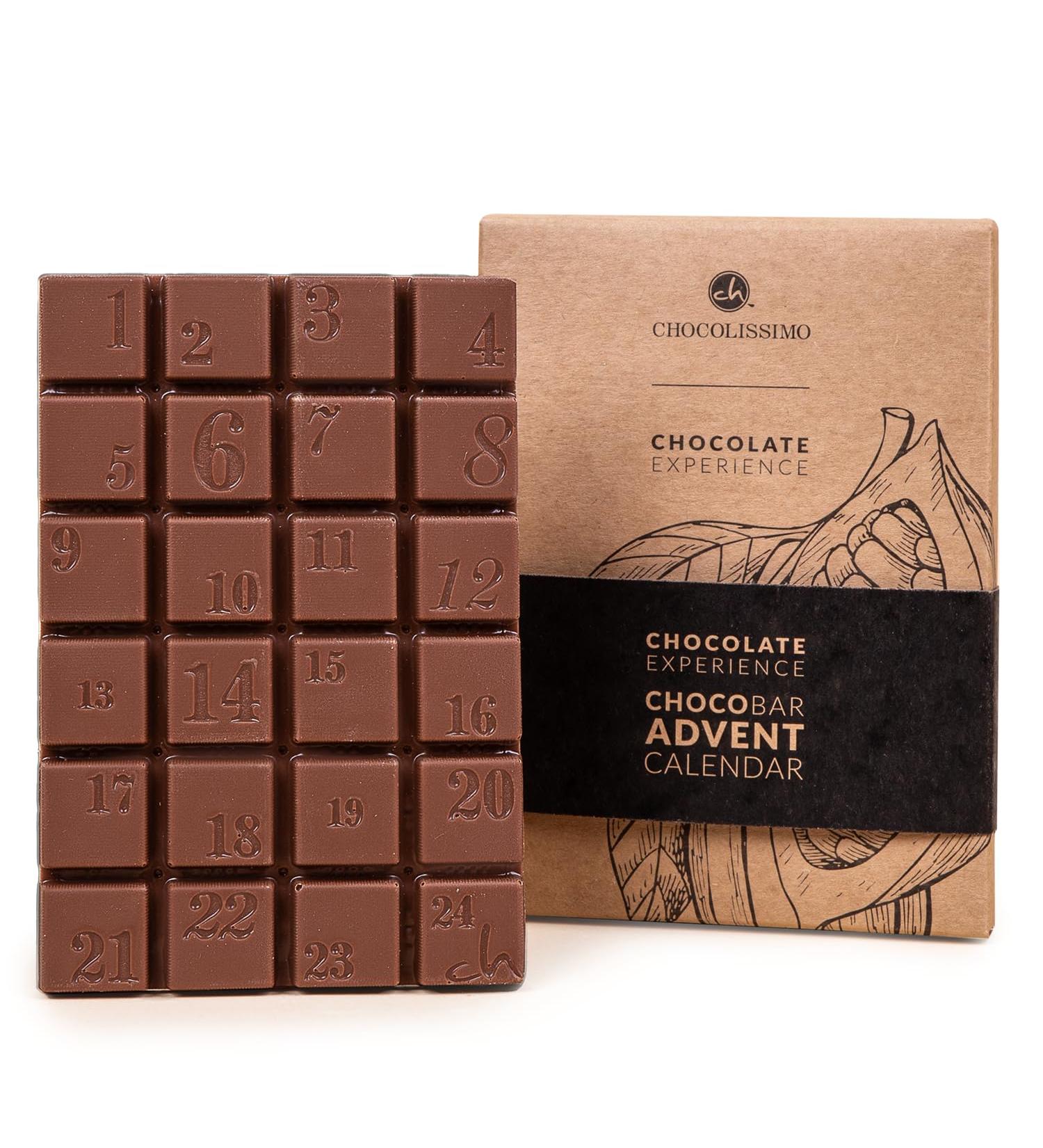  CHOCOLISSIMO Chocolate Bar Advent Calendar | Eco-Friendly Chocolate | Plastic Free | Original Chocolate Advent Calendar | Responsible Packaging | Original Gift Idea | Alcohol-Free | 120g - Buy Online on GoSupps.com