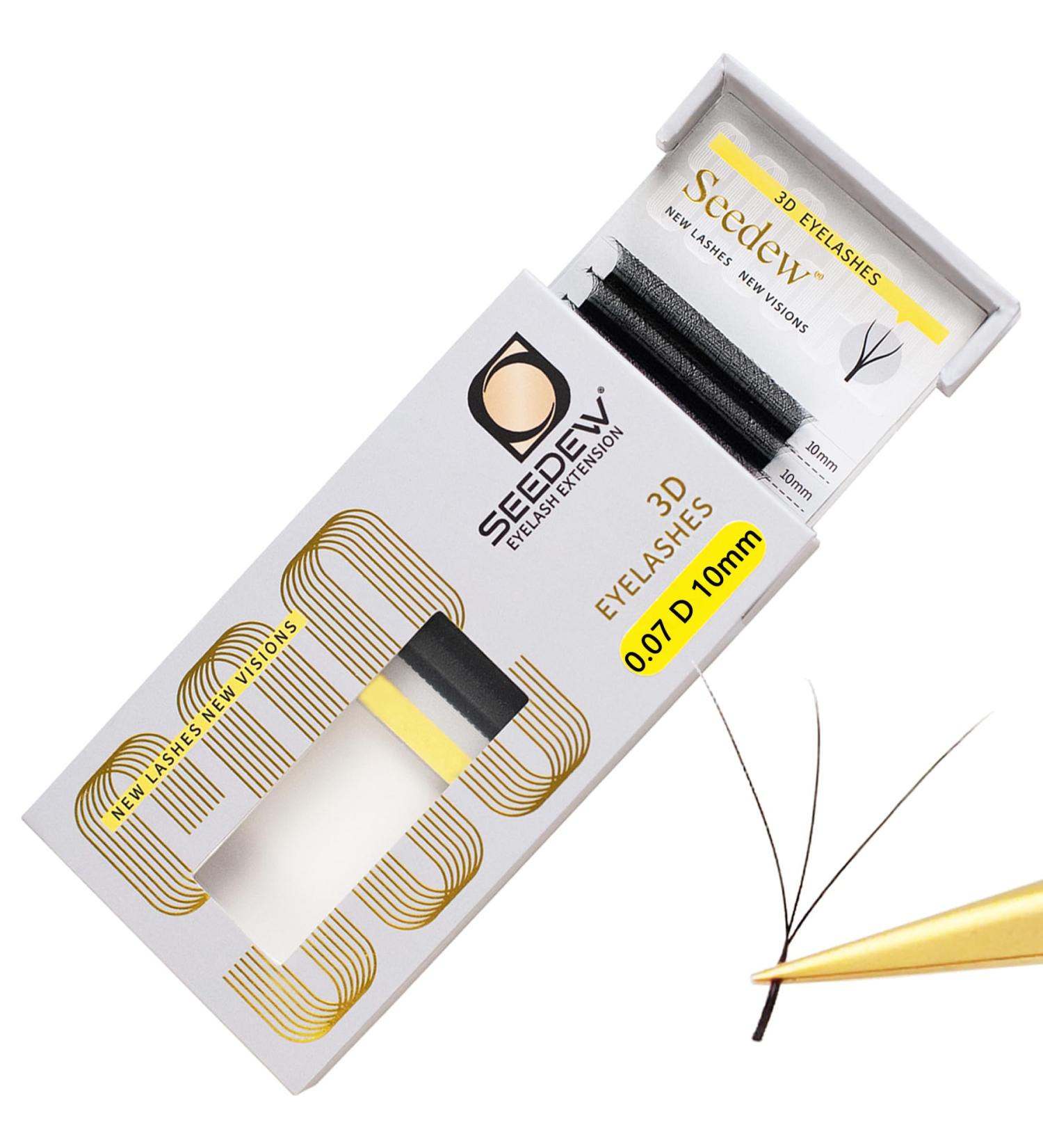 Shop 3D Lash Extensions: 0.07mm D Curl Korean PBT Soft Natural Eyelashes - Perfect for Beginners & Beauty Salons - Buy Online on GoSupps.com