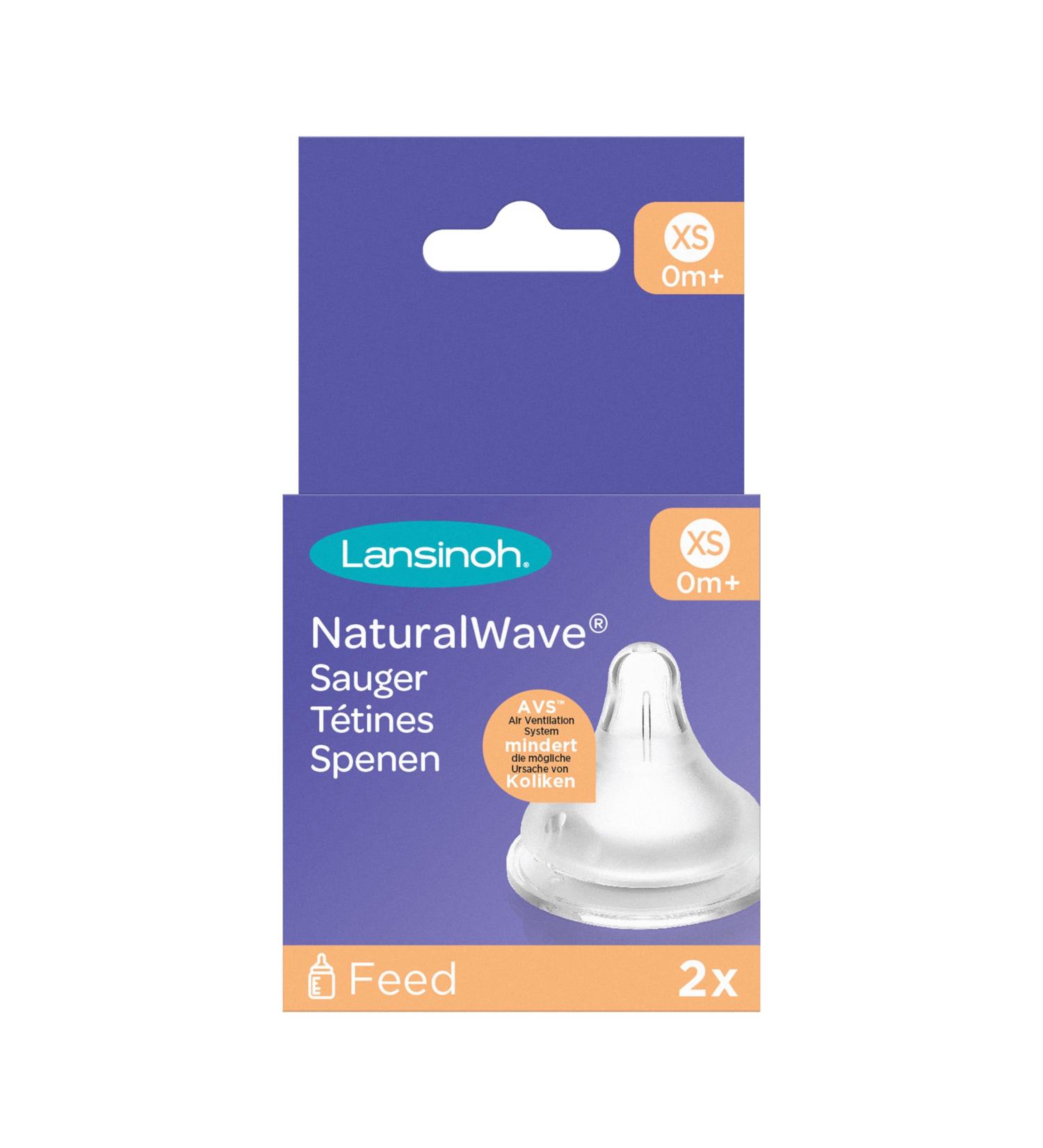 Lansinoh NaturalWave Teat XS - Extra Slow Milk Flow for Newborns (0 Months+) - 2 Pack | Best for Breastfeeding - Buy Online on GoSupps.com