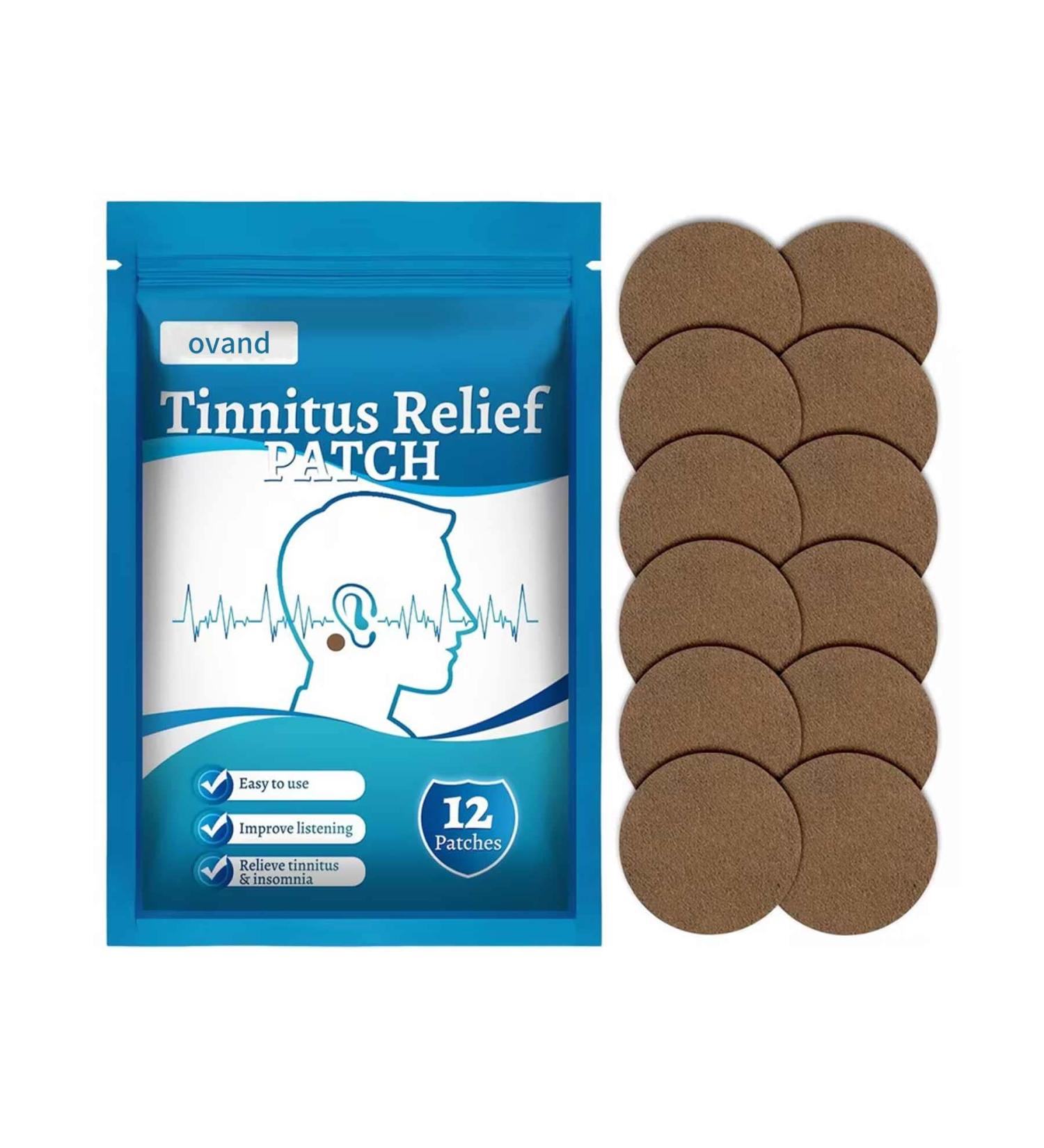 Tinnitus Relief Patches - Natural Herbal Formula for Ringing Ears | Improve Hearing & Boost Circulation - Buy Online on GoSupps.com