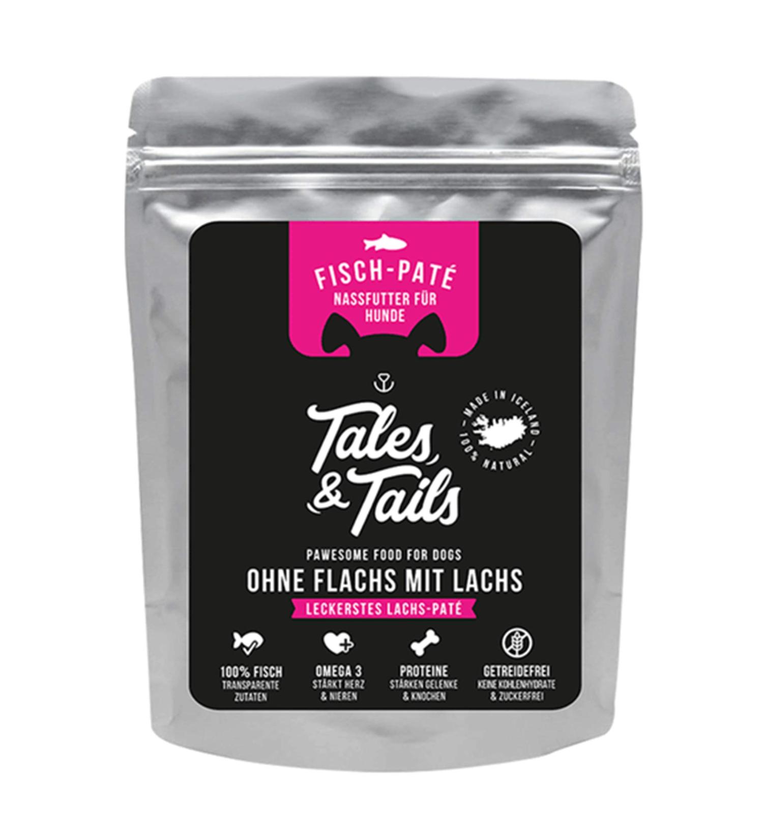 Tales & Tails - Wet Dog Food - 100% Icelandic Salmon - Grain Free Natural Nutrient Rich Sugar Free Dog Food - Flax Free Wet Dog Food with - Buy Online on GoSupps.com