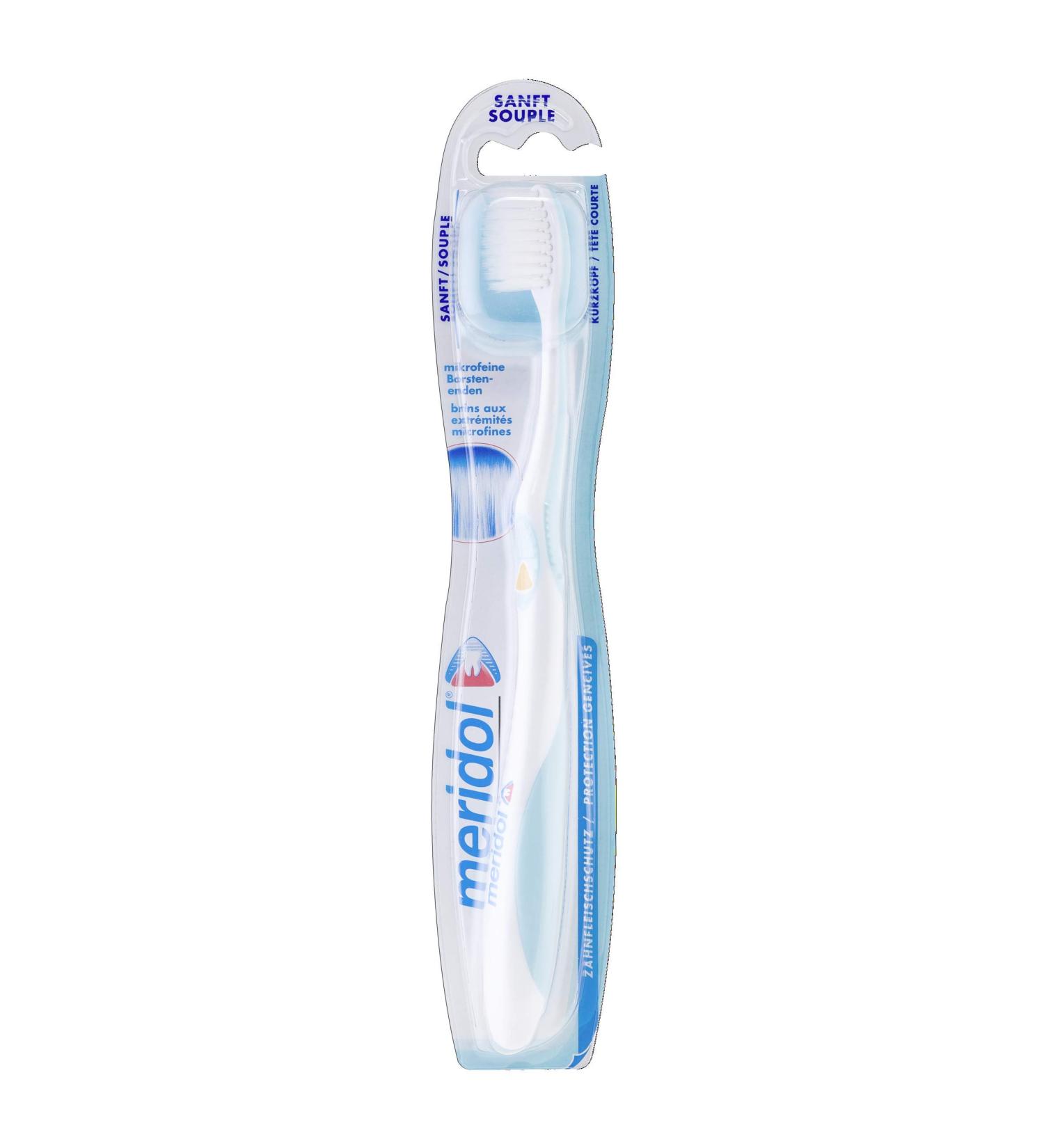 Meridol Soft Toothbrush for Gum Protection - Gentle Manual Cleaning - 1 Pack - Buy Online on GoSupps.com