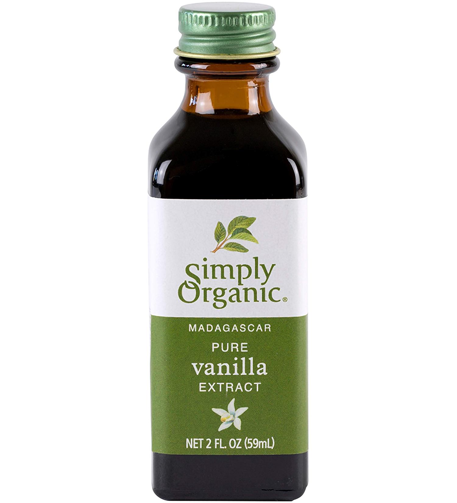 Simply Organic Pure Vanilla Extract 2 oz - Authentic Flavor (Packaging May Vary) - Buy Online on GoSupps.com