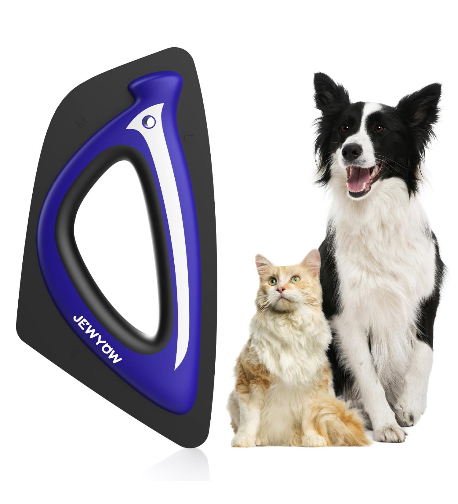 Jewyow Mini Animal Hair Remover | Ergonomic Design for Couch Carpet & Furniture | Effective Brush for Pet Hair - Blue - Buy Online on GoSupps.com