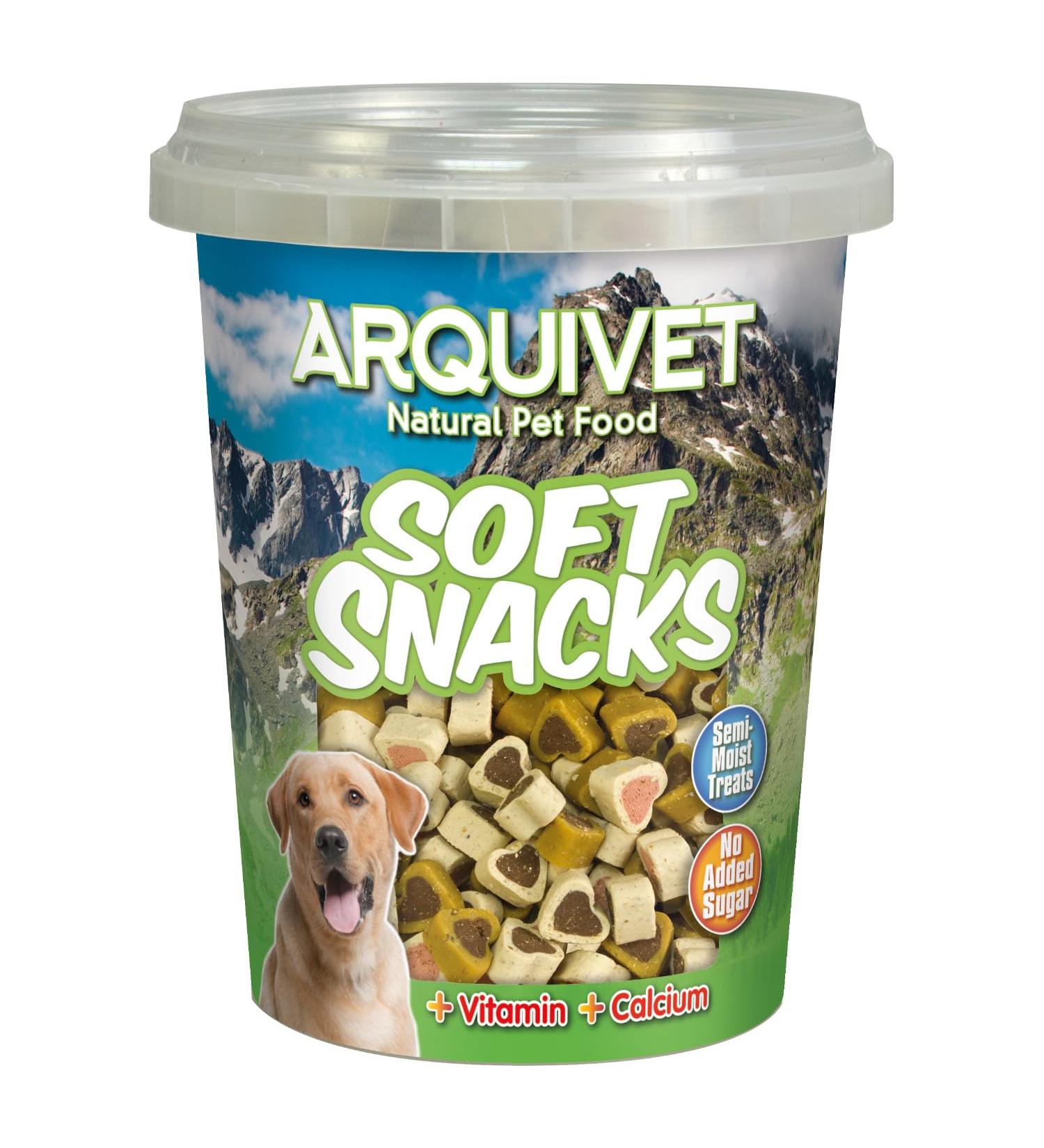 ARQUIVET Soft Snacks Hearts mix 300 g - Heart-shaped dog snacks - dog treats and rewards - complementary food - Buy Online on GoSupps.com