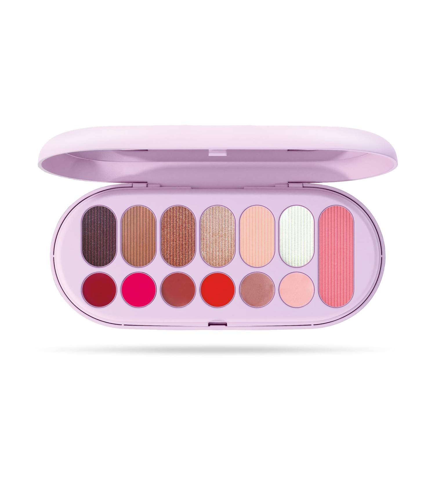 MICYS COMPANY SPA Pupa Make My Day Pocket Blush Lipsticks gloss and eye shadow 13 pieces for face eyes and lips perfect for home or travel available in 3 color variants 001 violet - Buy Online on GoSupps.com