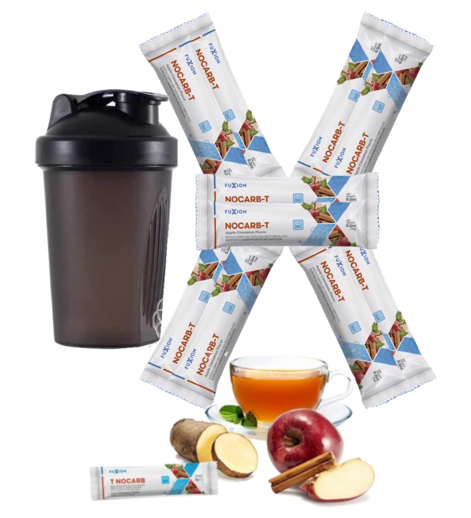 FuXion Nocarb T - 1 Pouch of 41 Sticks Plus Omnite Unflavored Collagen Peptides 1 Canister of 41 Servings - Buy Online on GoSupps.com