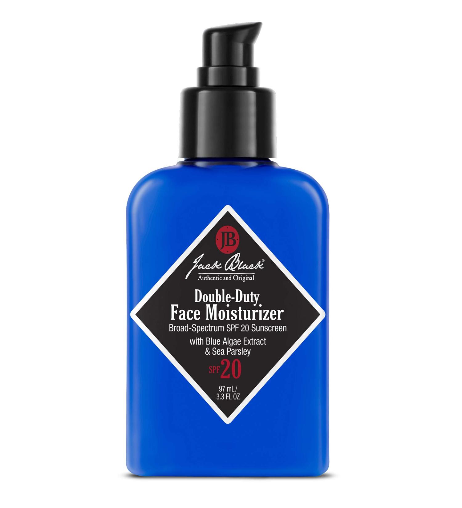 Jack Black Double-Duty Face Moisturizer SPF 20 3.3 Fl Oz - Hydrating Sunscreen for Men - Buy Online on GoSupps.com