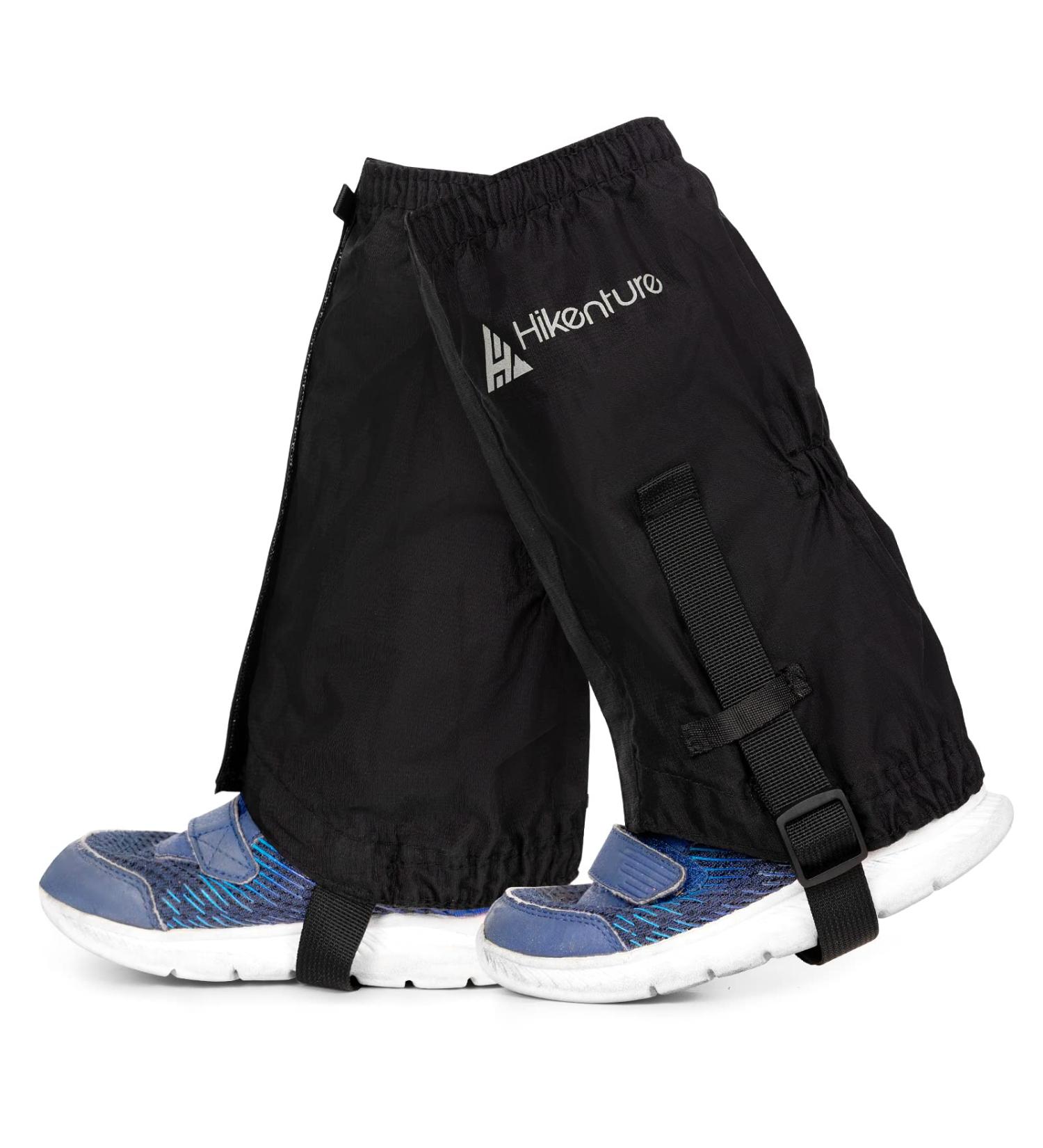Hikenture Kids Waterproof Snow Leg Gaiters for Hiking - Black Boot Gaiters for Boys and Girls - Buy Online on GoSupps.com