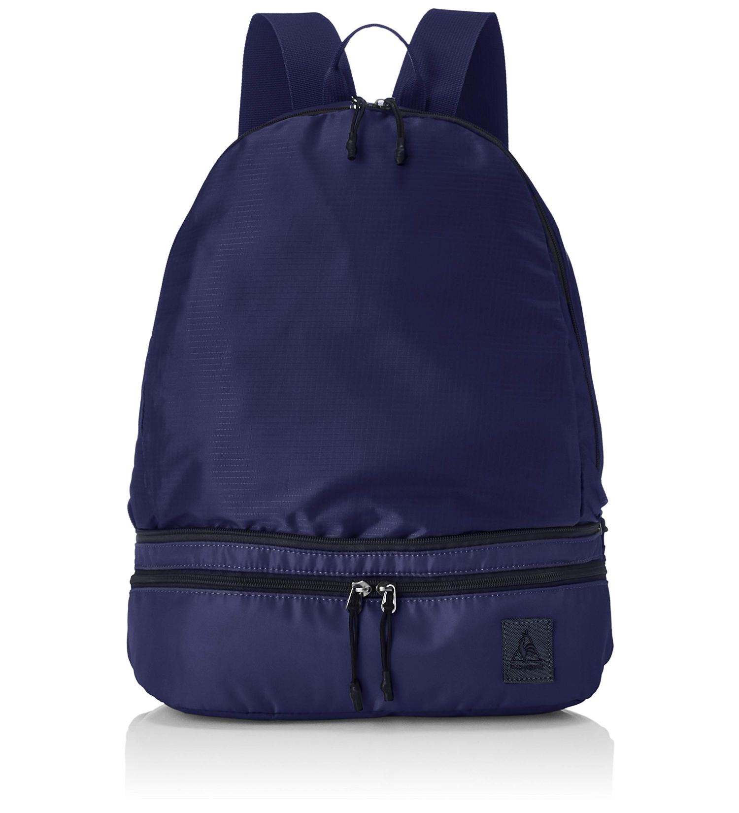 Le Coq Sportif NVY 2-Way Lightweight Rucksack & Body Bag - Compact 15L Shopping Bag for International Shipping - Buy Online on GoSupps.com