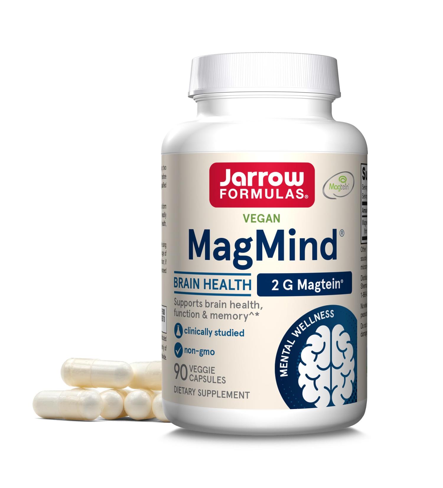 Jarrow Formulas Alpha GPC 300mg Brain Function Support & MagMind Magnesium Brain Health Capsules - Buy Online on GoSupps.com