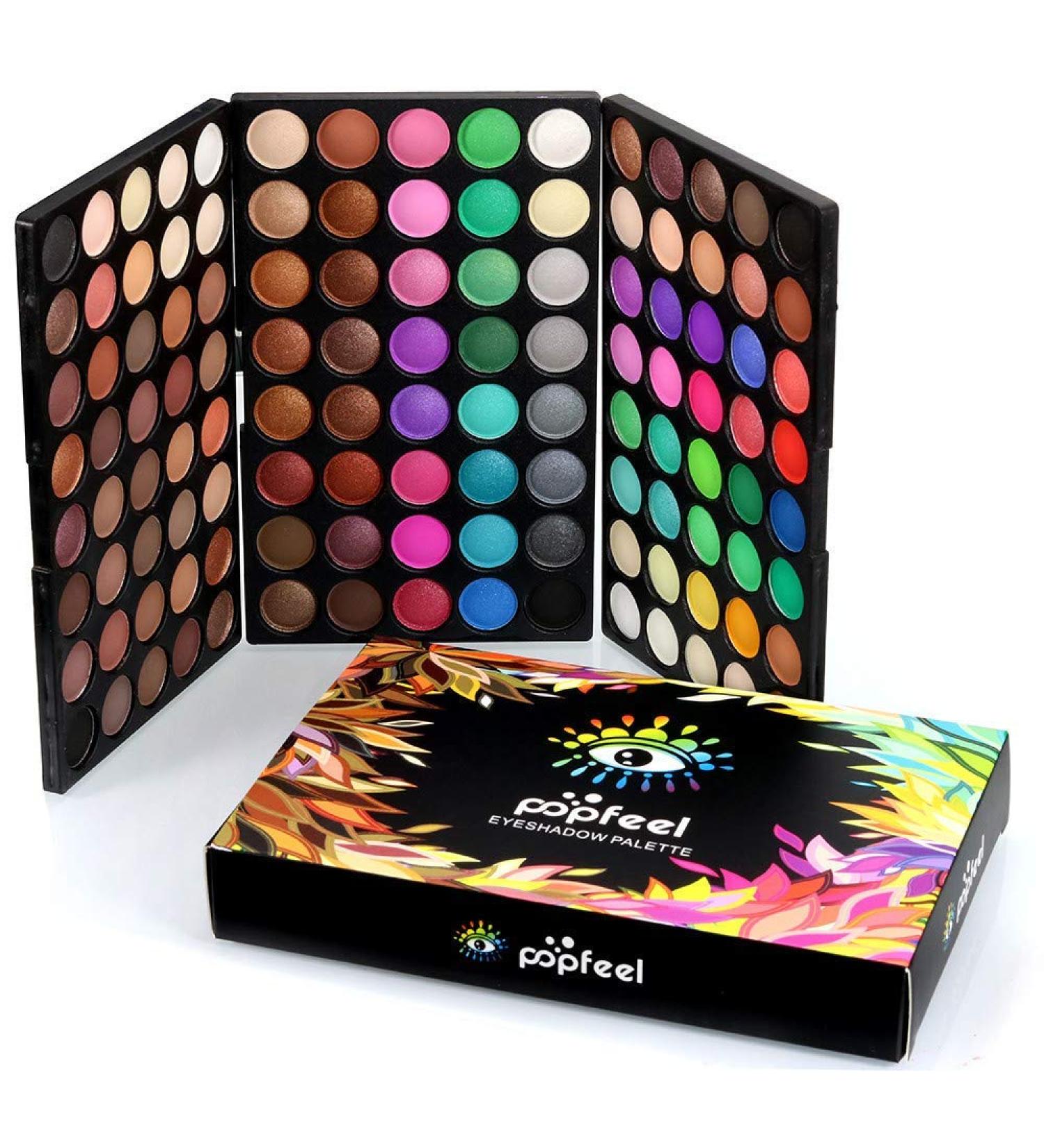 Feya 120-Color Eyeshadow Palette Set | Matte Pearlescent & Metallic Shades for All Skill Levels | International Shipping Available - Buy Online on GoSupps.com