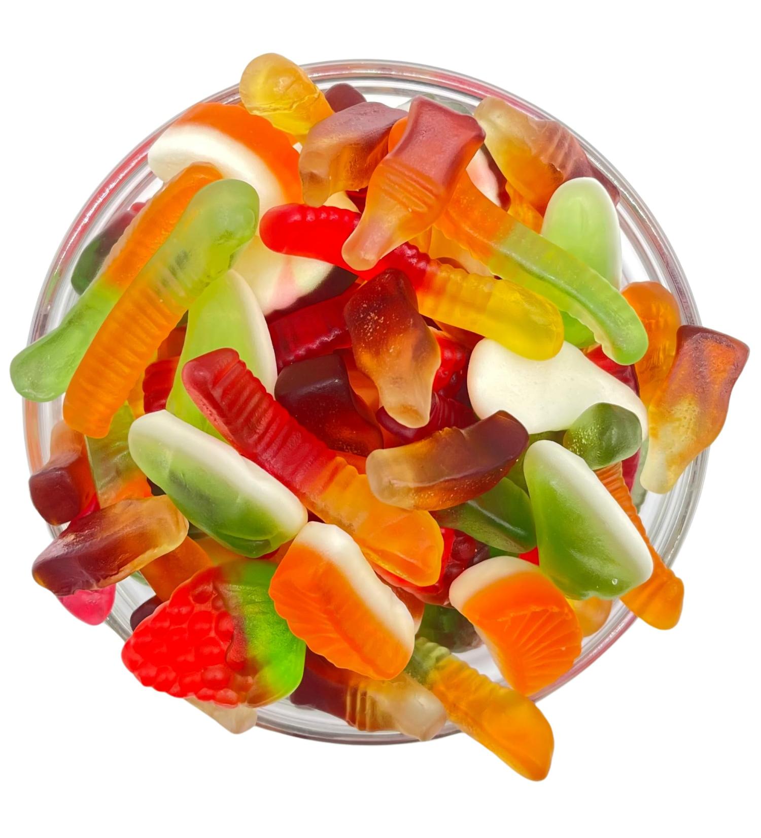 Mixed Jelly Pick & Mix Sweets 1kg Assorted Resealable Share Bag - Gummy Retro Pick n Mix Candy Selection Perfect For Birthday Christmas Valentines Gifts & Other Occasions 1kg Bag - Buy Online on GoSupps.com