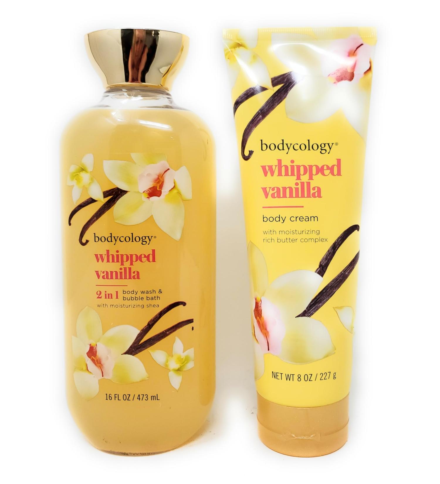 Whipped Vanilla 2-in-1 Body Wash & Bubble Bath 16 fl oz + Body Cream 8 oz | Luxurious Skincare Pack - Buy Online on GoSupps.com