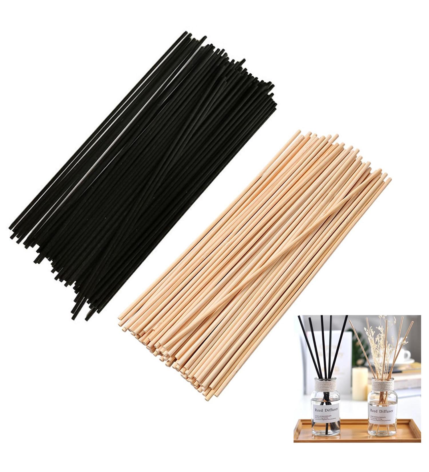 Laoxiangji 100 Rattan Reed Sticks for Room Fragrance | 20cm Diffuser Sticks | Natural & Black Decor | Refreshing Scent for Home & Office - Buy Online on GoSupps.com