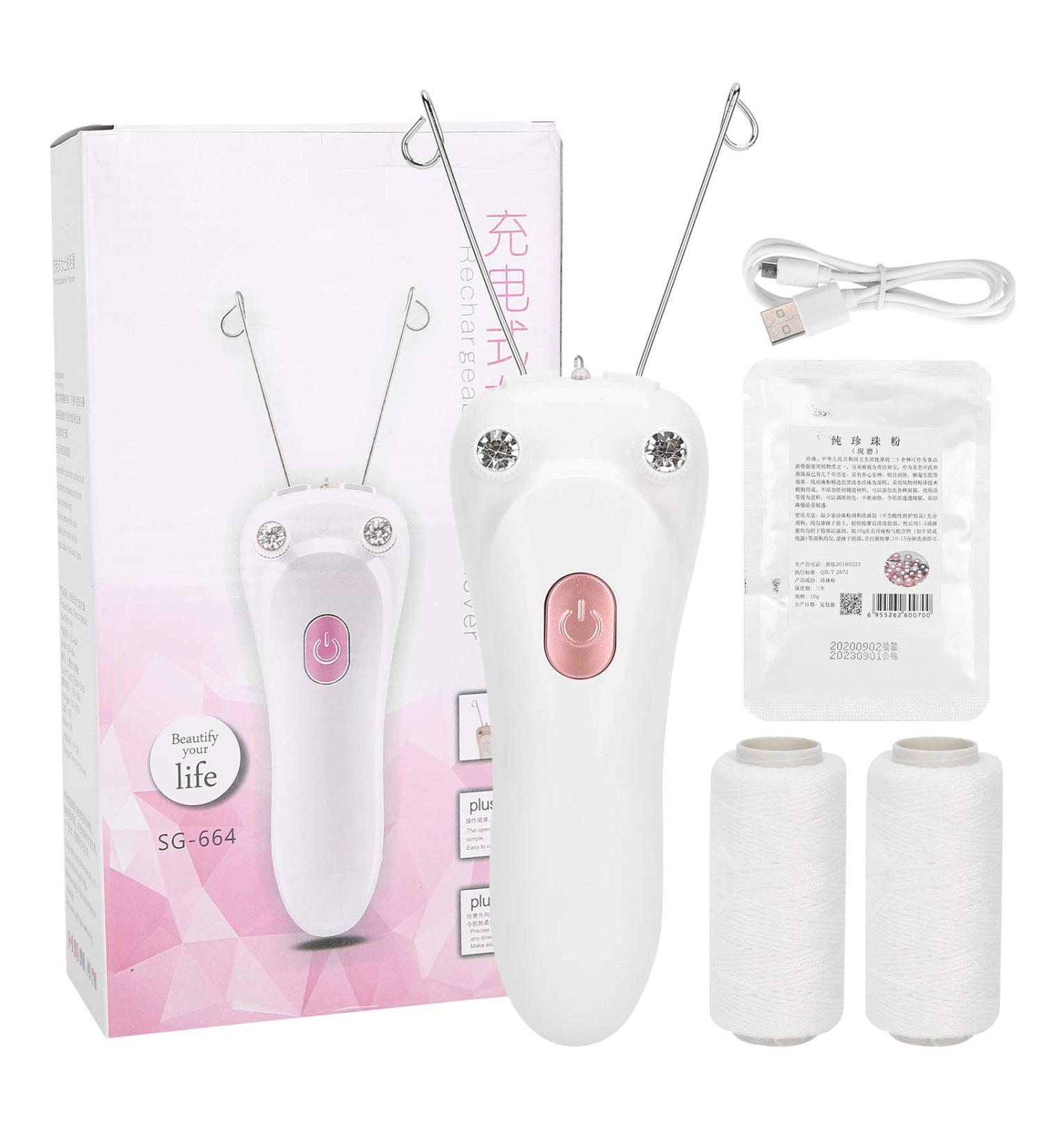 Buy Brrnoo Electric Facial Hair Remover for Women | Safe & Effective Cotton Thread Razor for Smooth Skin | International Shipping Available - Buy Online on GoSupps.com